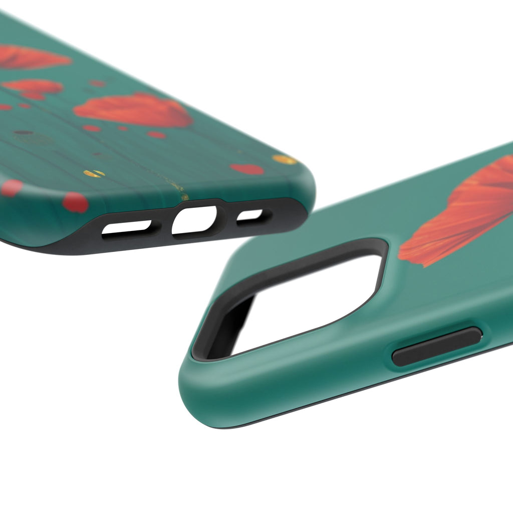 iPhone Earthy Poppy Field Design Bold Modern Everyday Snap Case · iPhone Case