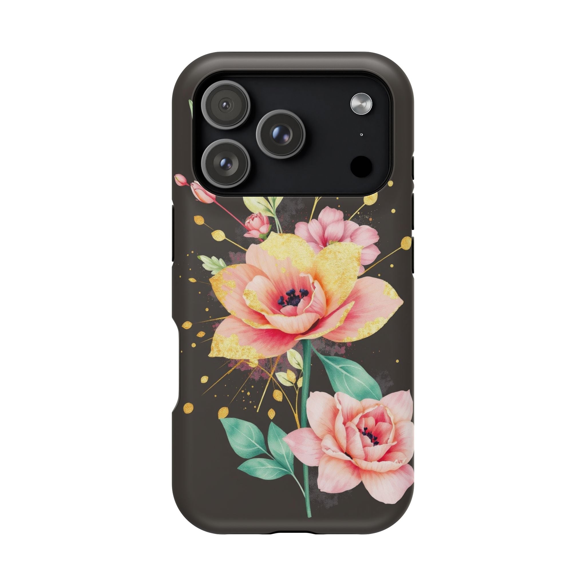 iPhone Earthy Floral Watercolor Splash Design Clean iPhone 14 Minimal · iPhone C