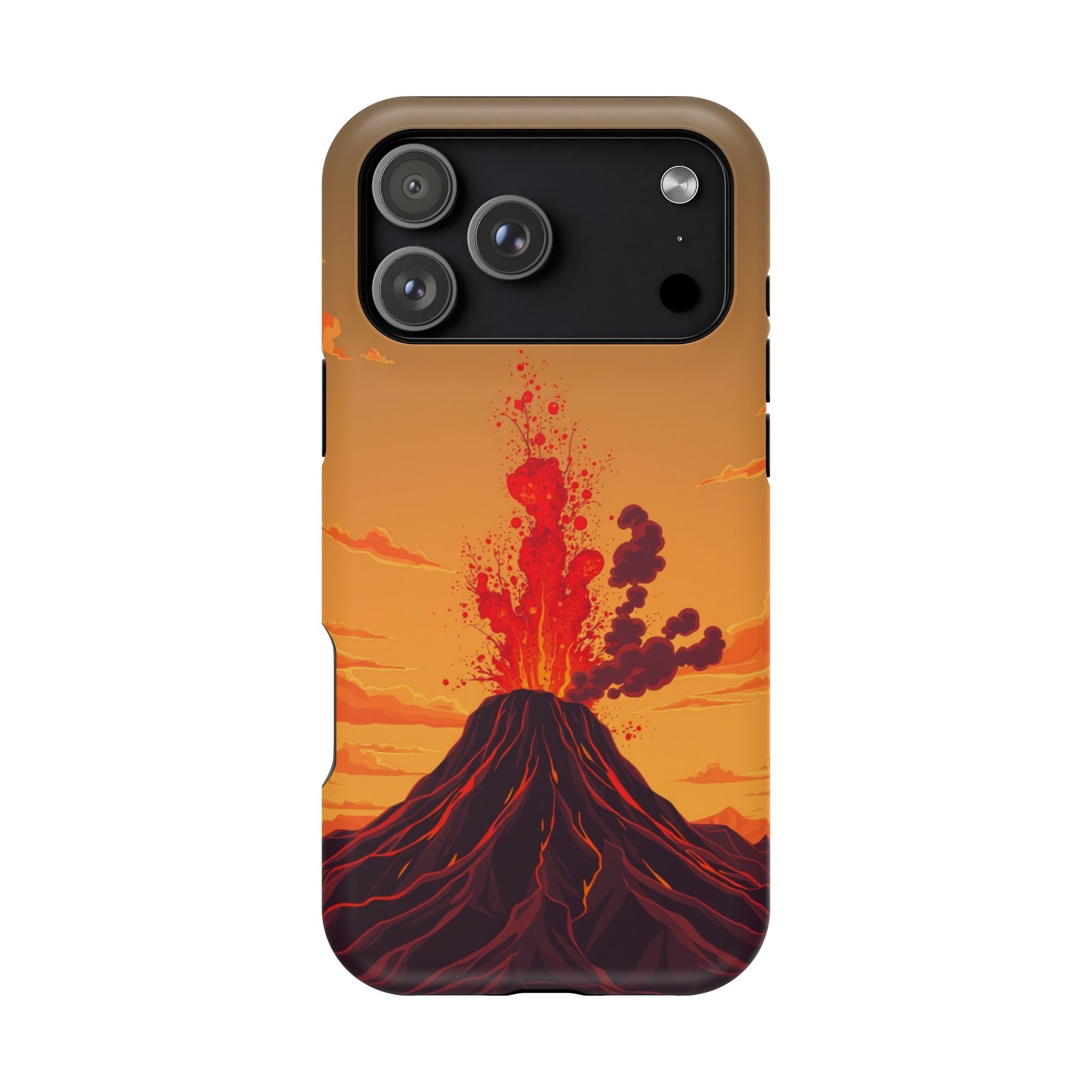 iPhone Sunset Amber And Peach Volcanic Eruption Soft iPhone Finish · iPhone Case