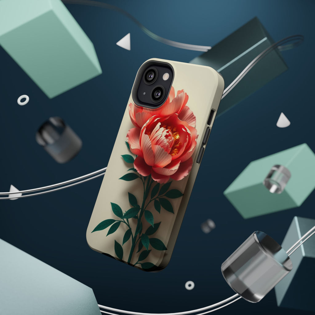 iPhone Emerald Green And Gold Peony Bouquet Slim iPhone Everyday · iPhone Case