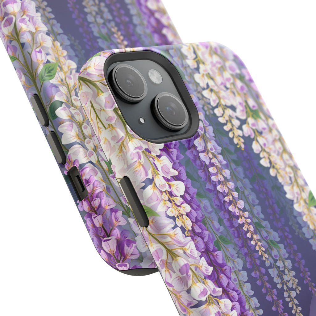 iPhone Mint And Blush Wisteria Cascade Slim Everyday Designer Case · iPhone Case