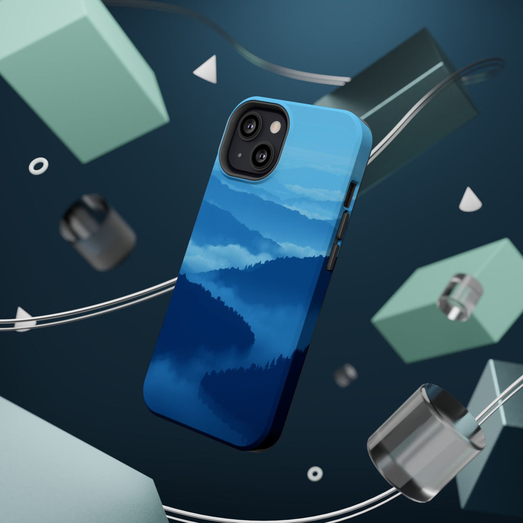 iPhone Fog Rolling Over Hills Pixel Art -Bit Slim iPhone Everyday · iPhone Case