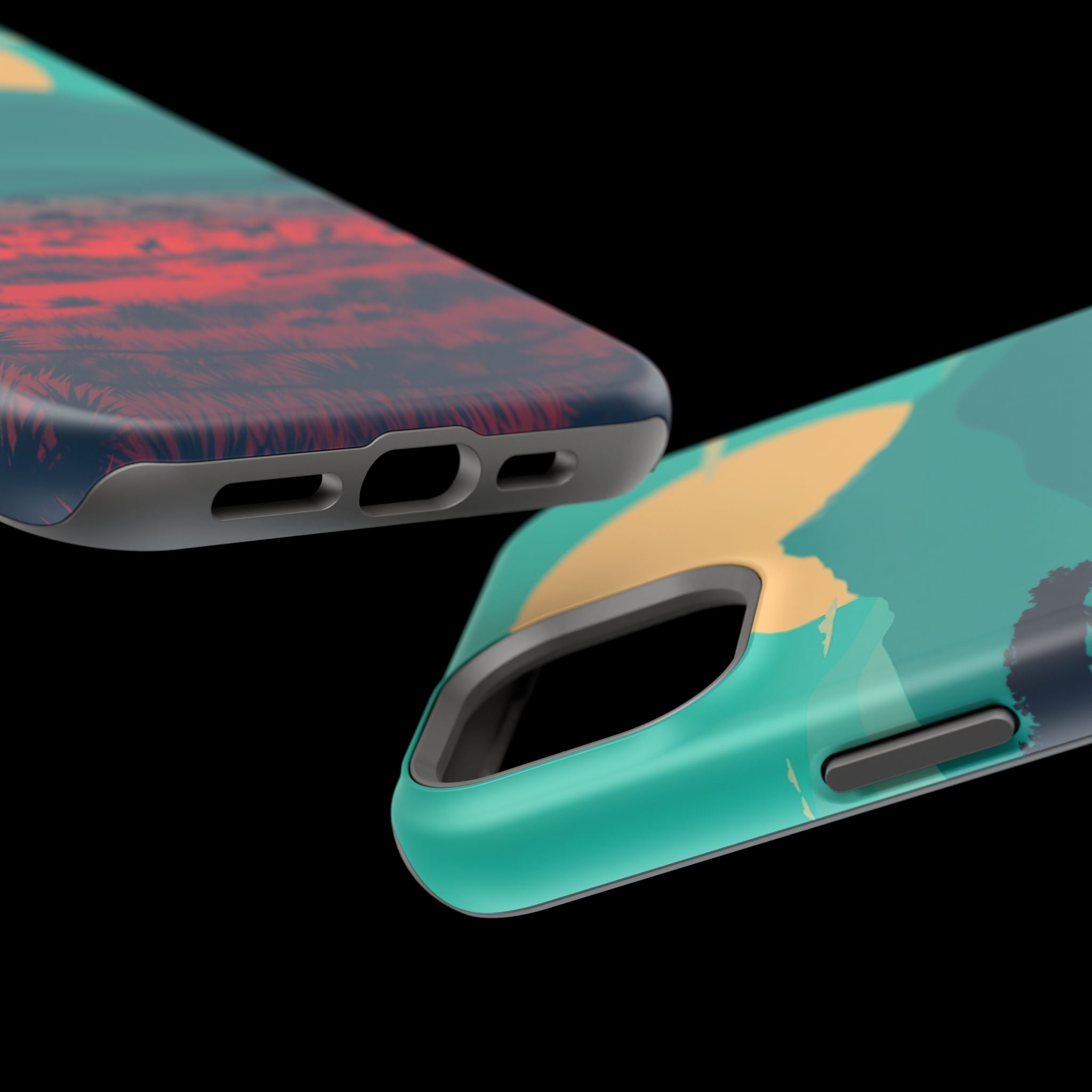 iPhone Savanna Horizon Vintage Retro Poster Slim iPhone Everyday · iPhone Case
