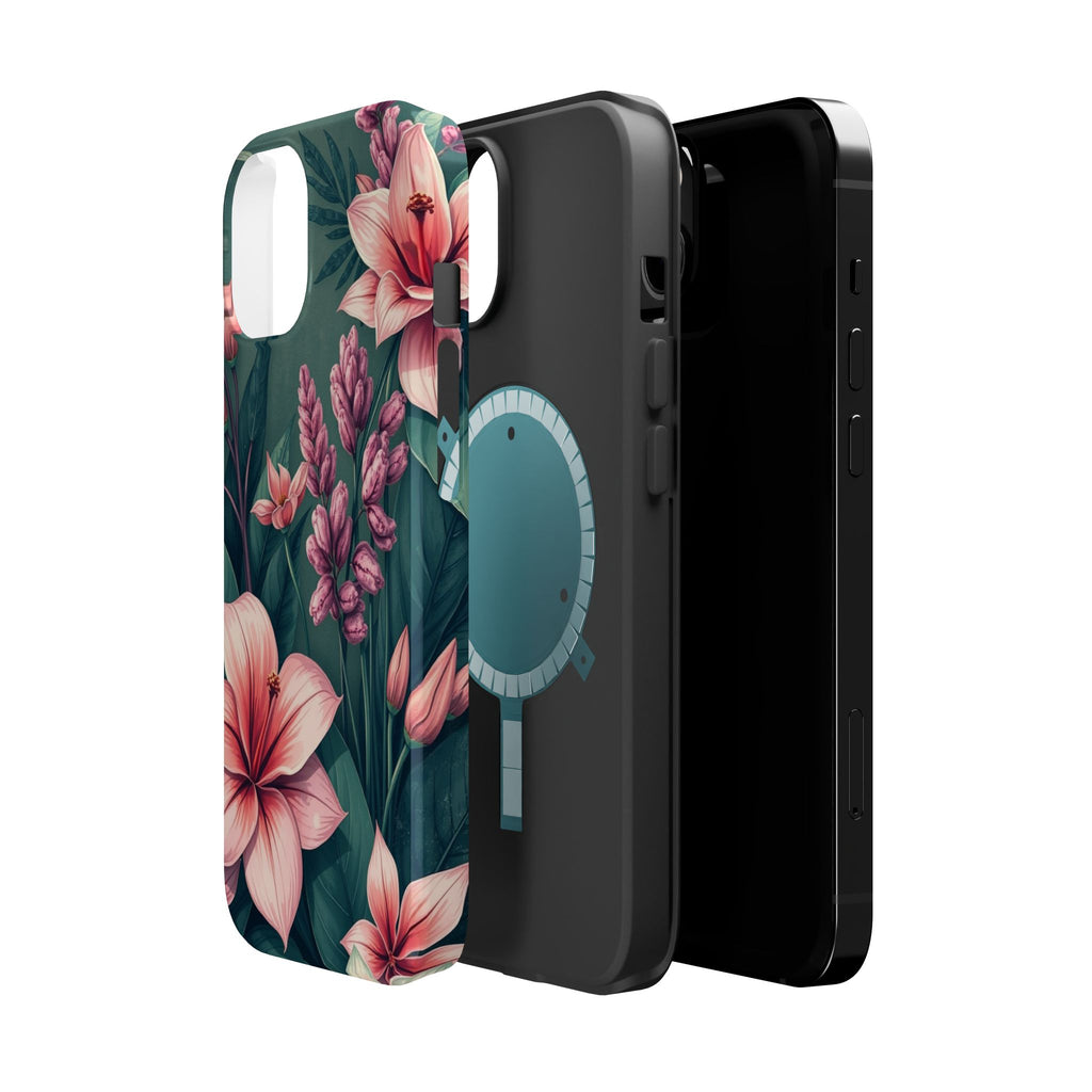 iPhone Mint And Blush Jungle Floral Slim Everyday Designer Case · iPhone Case