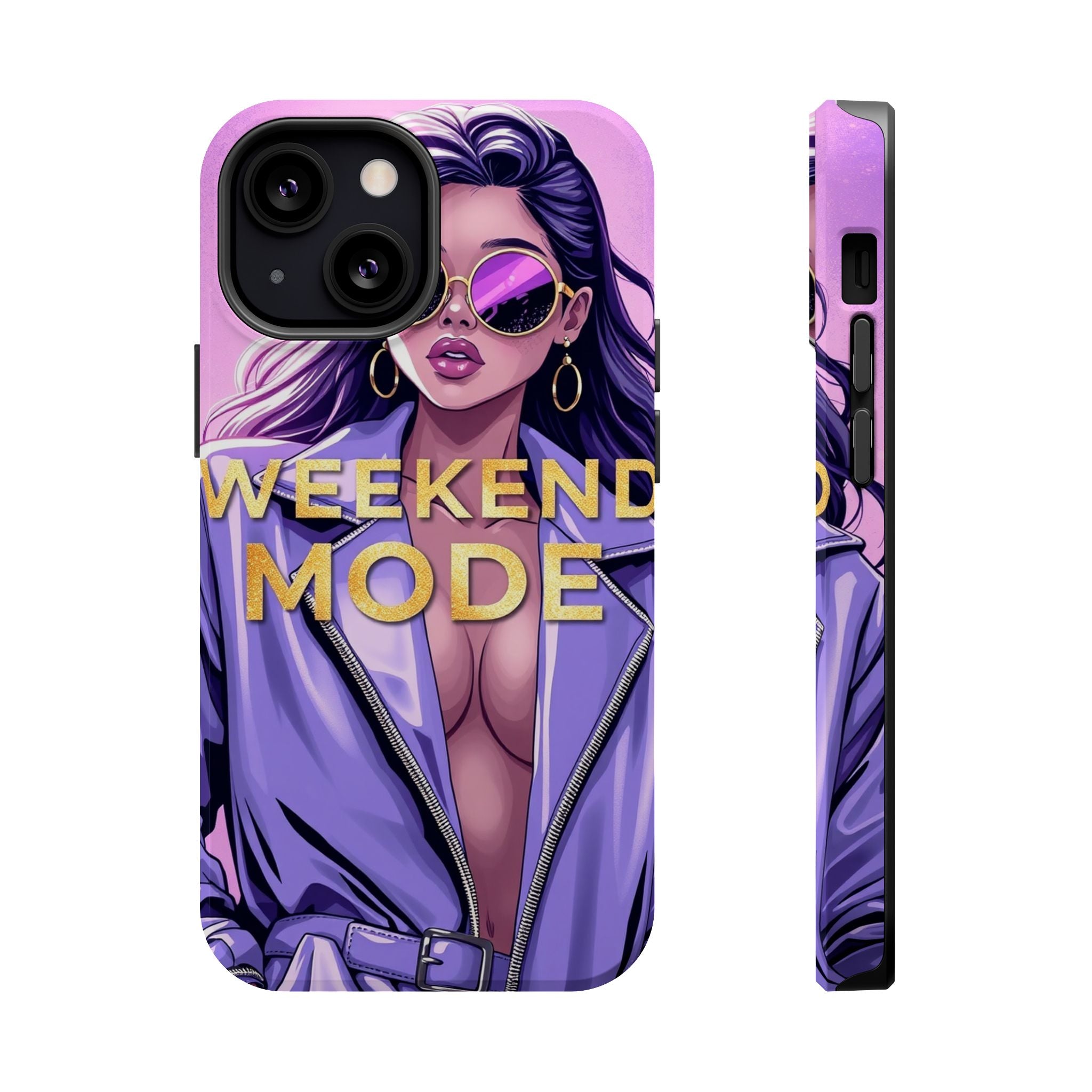 iPhone Lavender And Pearl Weekend Mode On Slim Everyday Designer Case · iPhone C