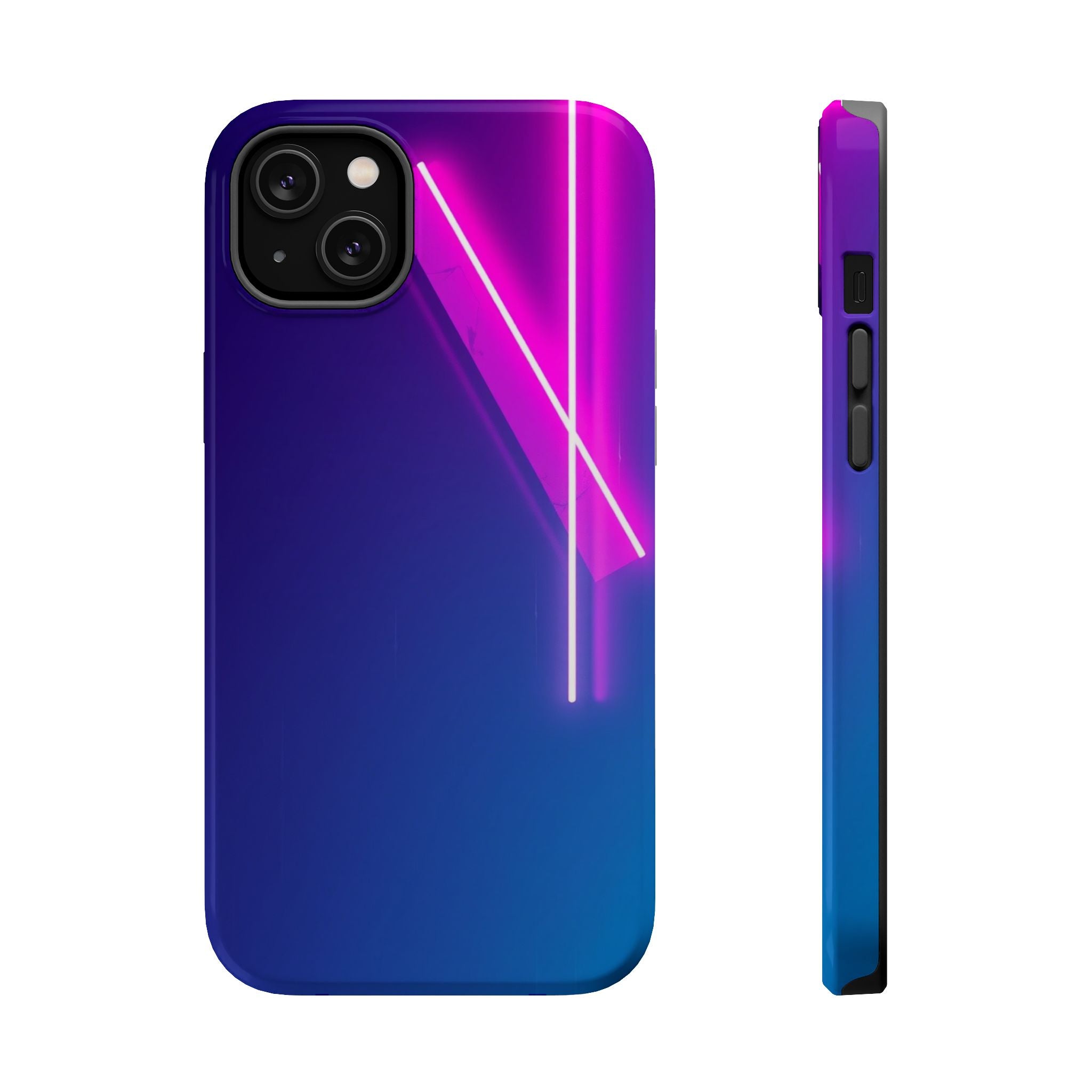 iPhone 1990s Geometric Neon Electric Art Slim Everyday Designer Case · iPhone Ca