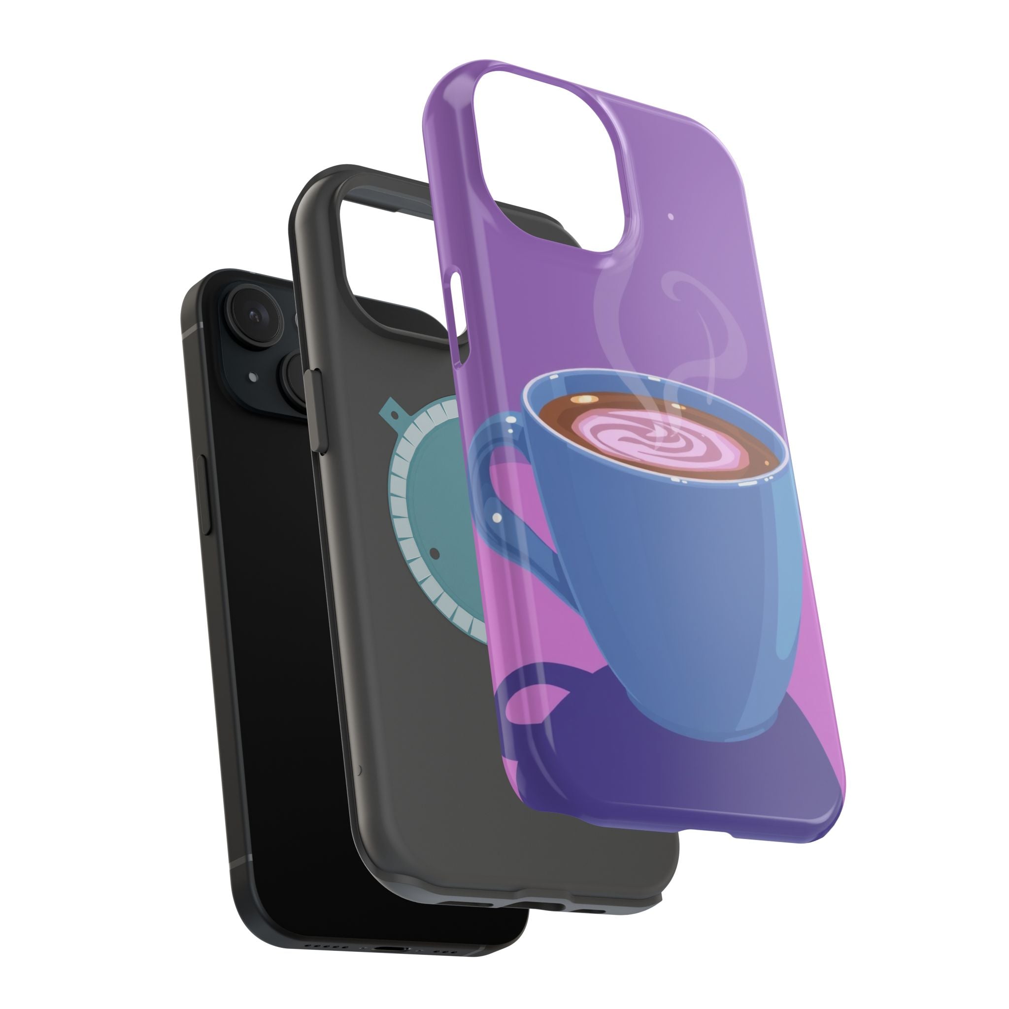 iPhone Emotional Support Coffee Pixel Art -Bit Soft Finish Everyday Case · iPhon