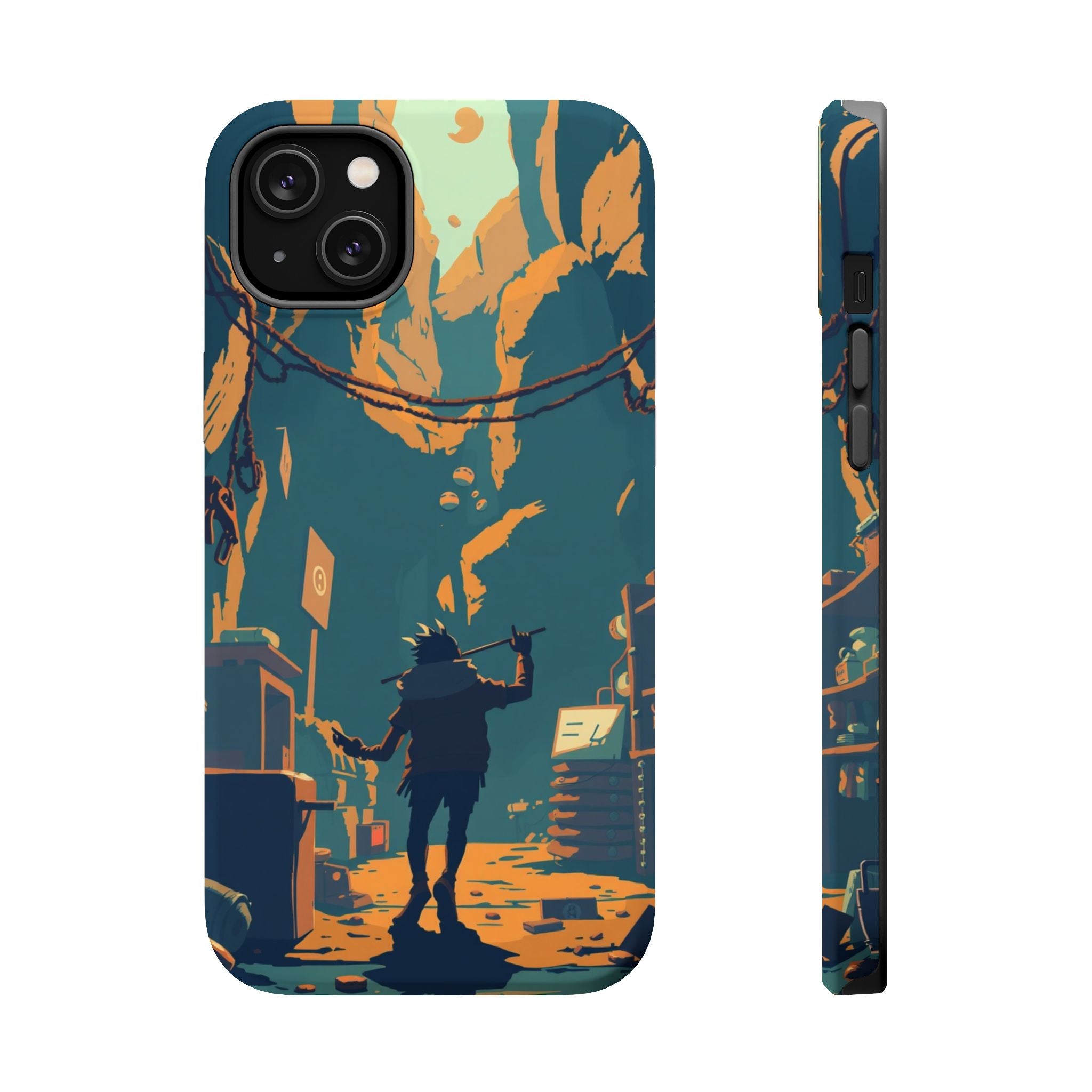 iPhone Mustard And Rust Unhinged in a Cute Way Soft Finish Everyday Case · iPhon