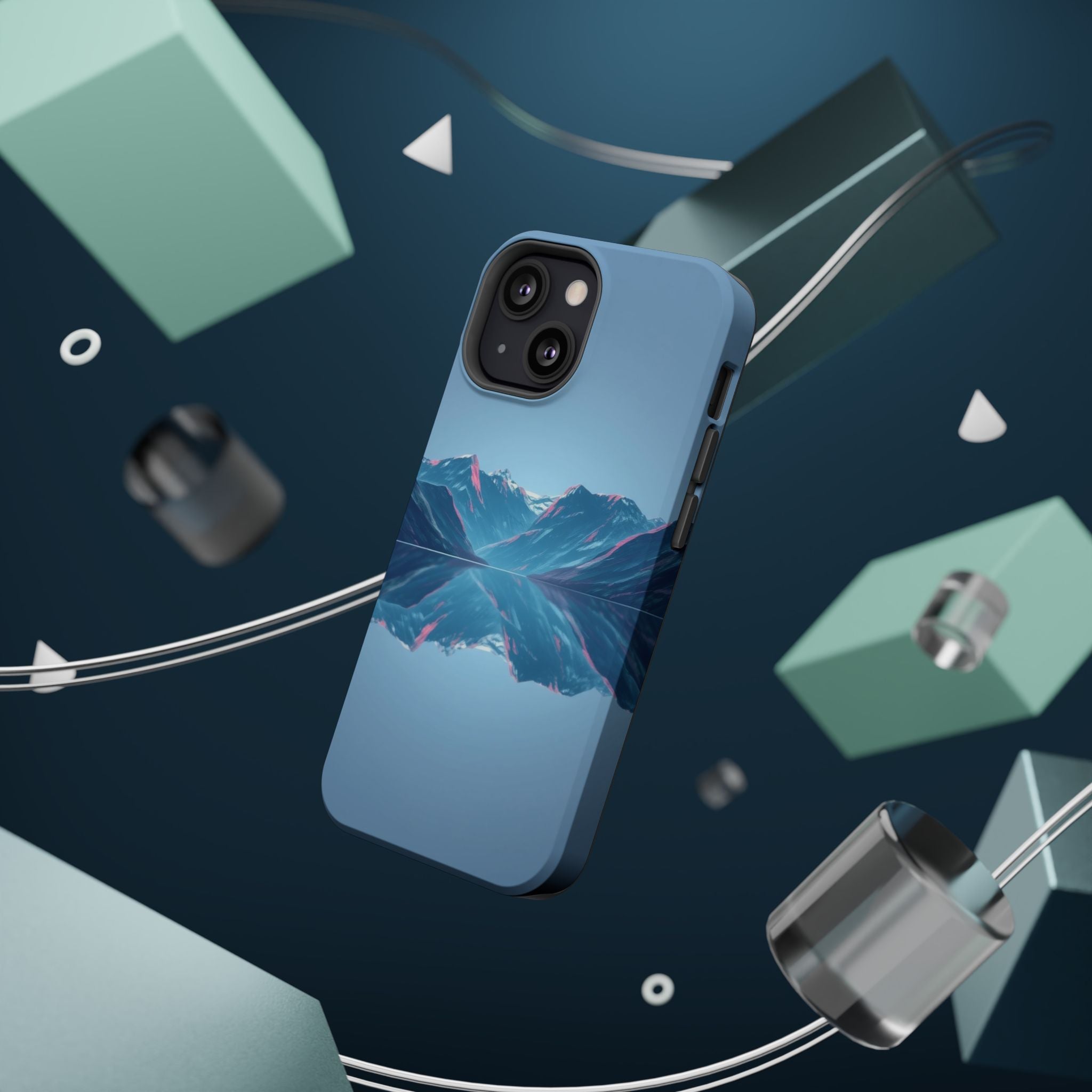 iPhone Fjord Reflection Mystic Art Bold Modern Everyday Snap Case · iPhone Case