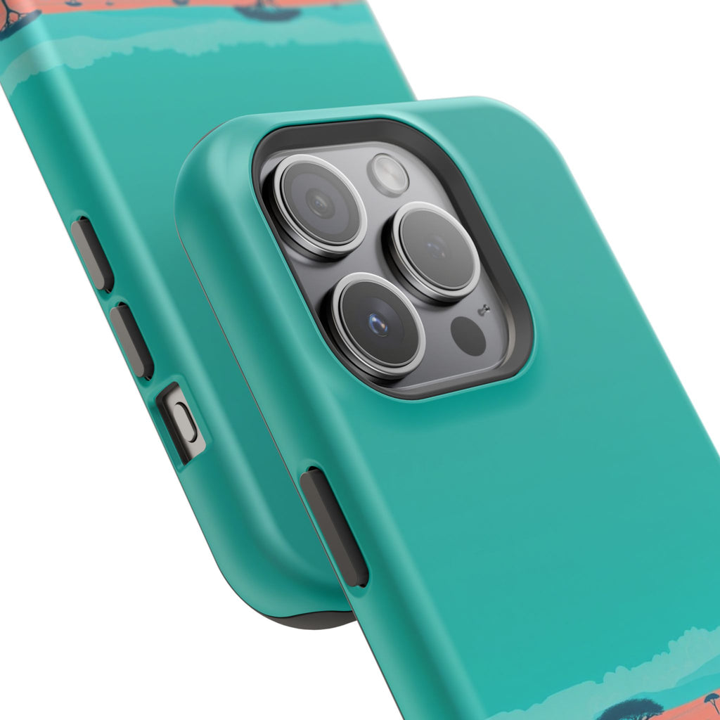 iPhone Savanna Horizon Risograph Print Slim Everyday Designer Case · iPhone Case