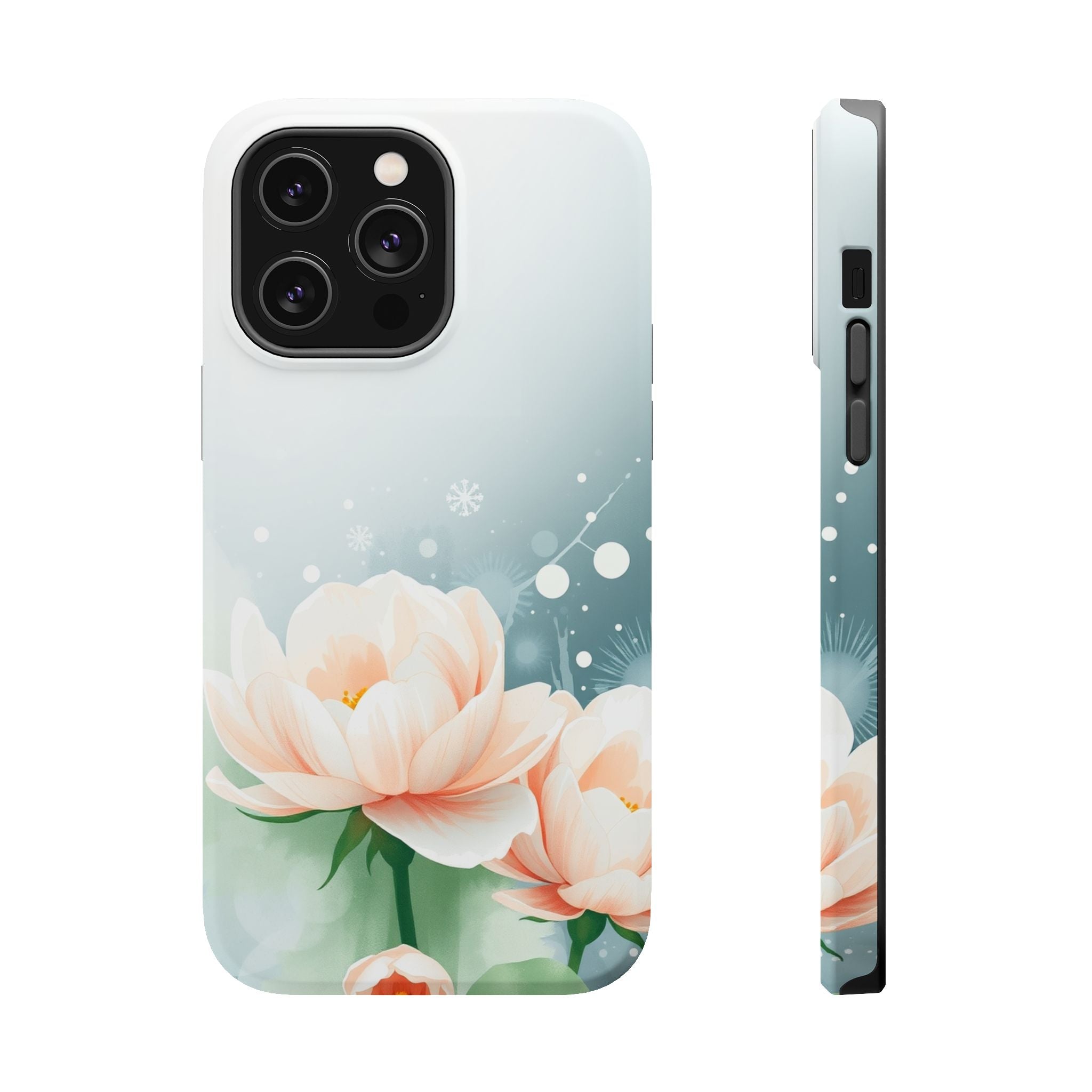 iPhone Serene Floral Watercolor Splash Design Slim iPhone Everyday · iPhone Case