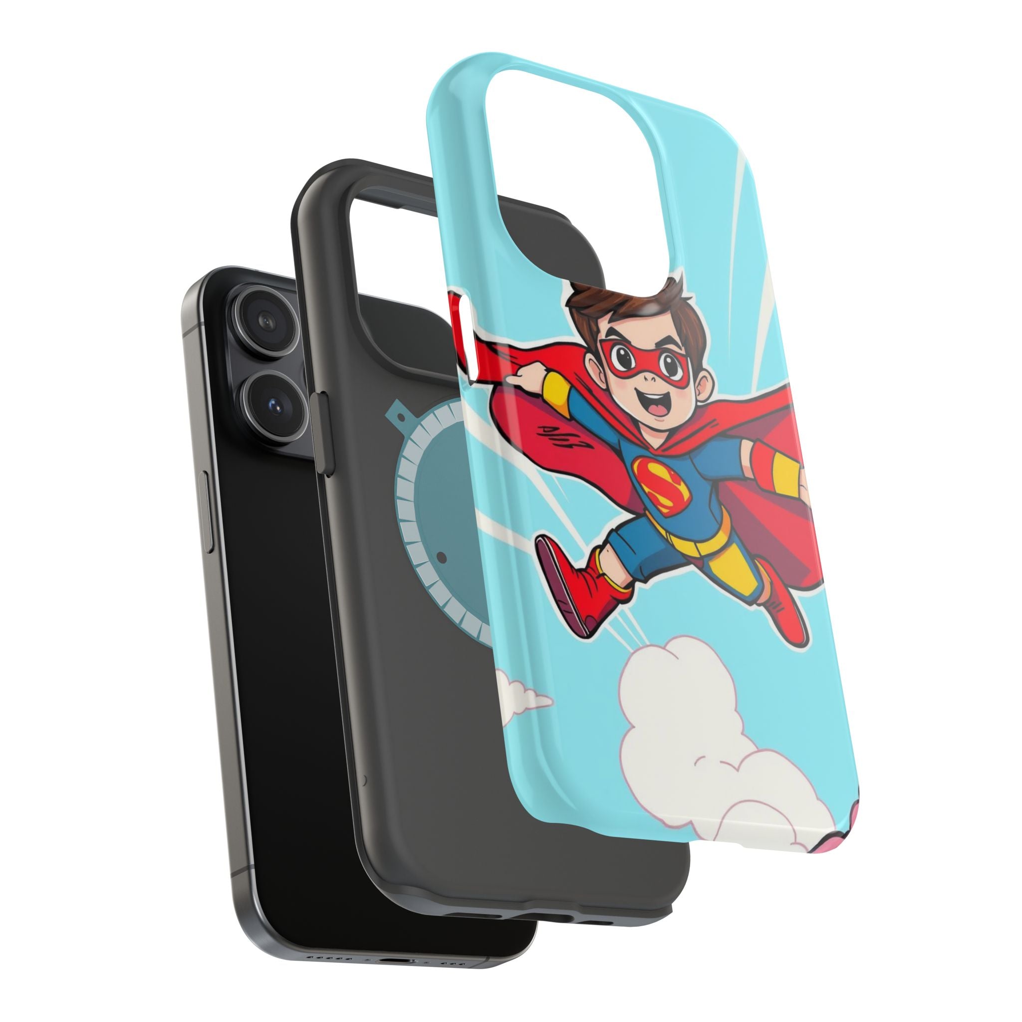 iPhone Kid Superhero Flying Kids Fun iPhone Phone Case Gift Slim · iPhone Case