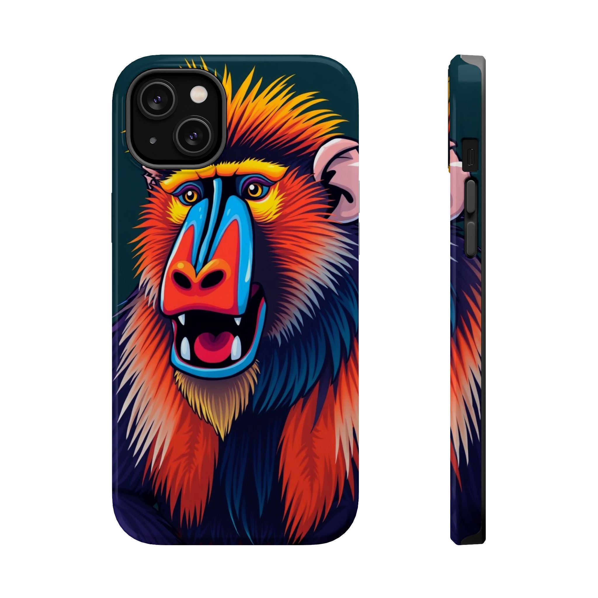 iPhone Mandrill Colorful Face Kids Fun iPhone Phone Case Gift Slim · iPhone Case