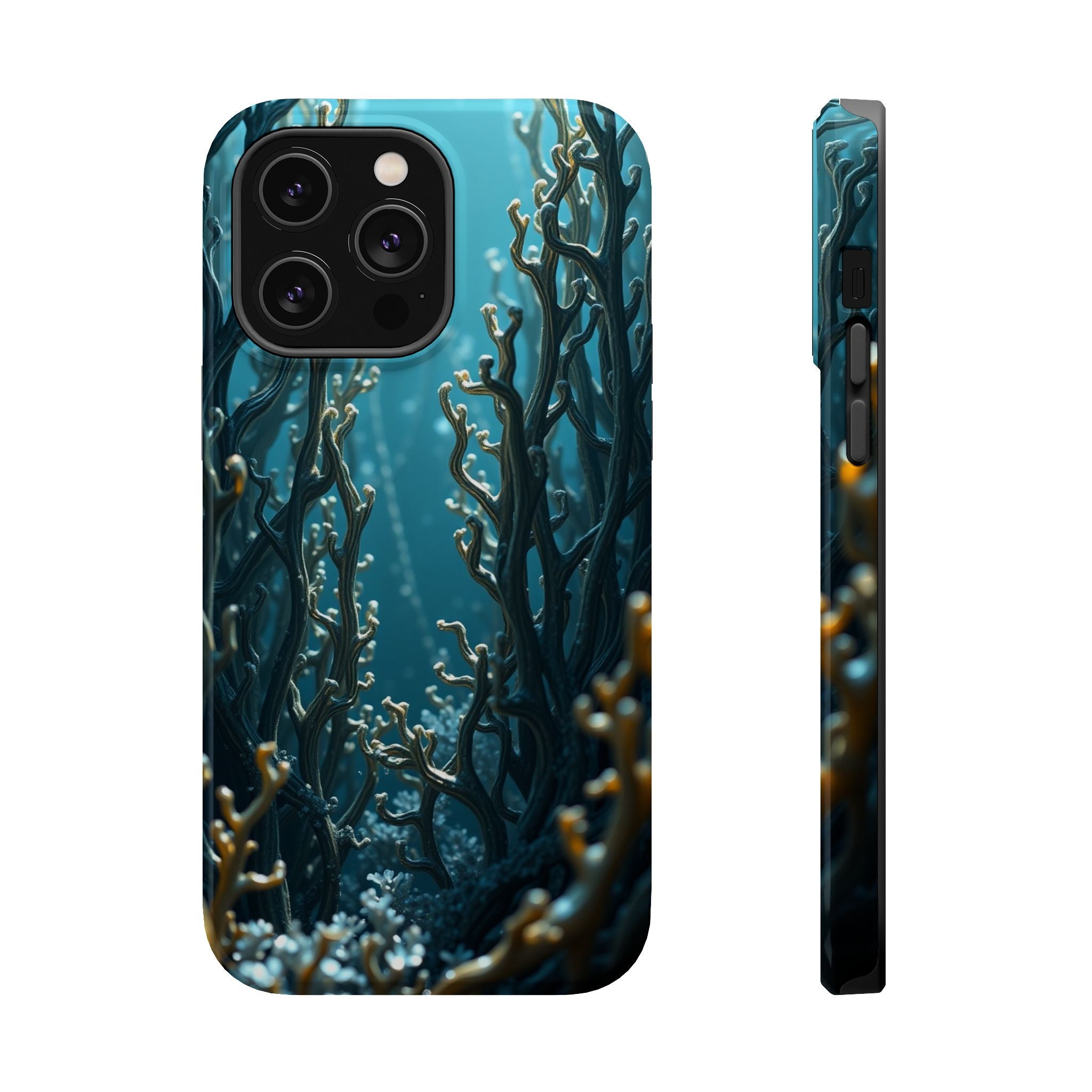 iPhone Midnight Blue And Silver Kelp Forest Slim iPhone Everyday · iPhone Case