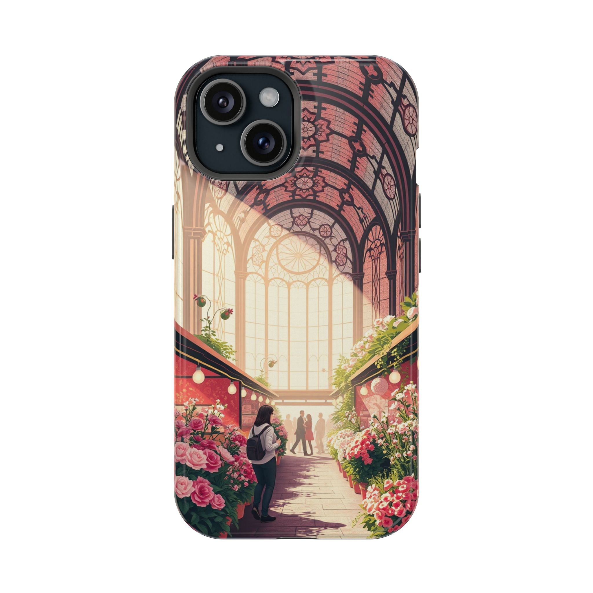 iPhone Flower Market Stained Glass Bold Modern Everyday Snap Case · iPhone Case