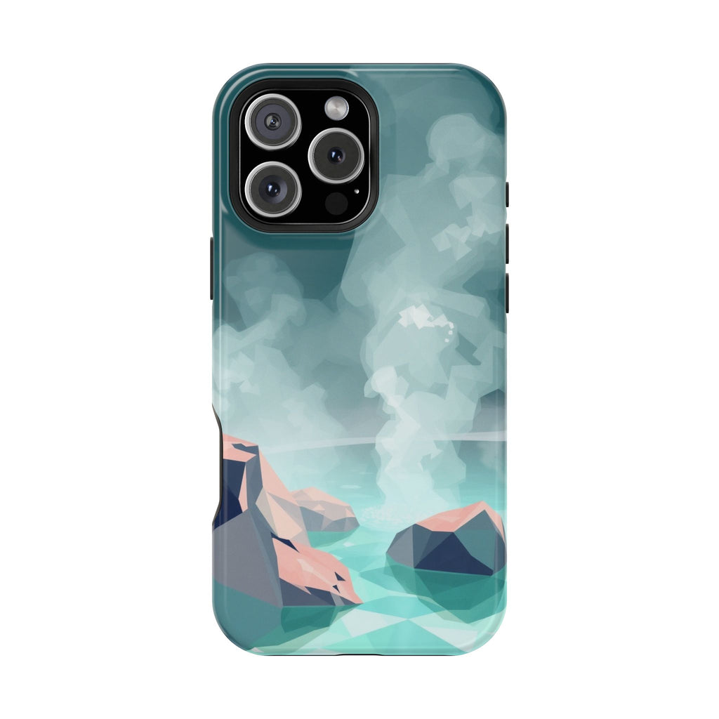 iPhone Mint And Blush Hot Spring Steam Slim Everyday iPhone 10 Designer · iPhone