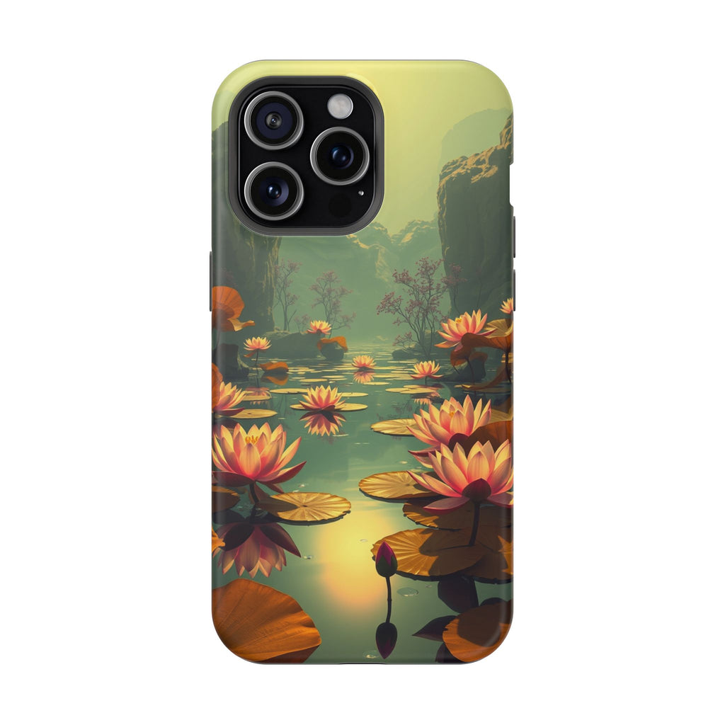 iPhone Lotus Pond Dreamy Design Slim Everyday Designer Case · iPhone Case