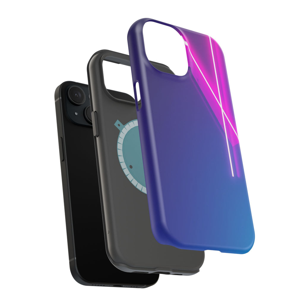 iPhone 1990s Geometric Neon Electric Art Slim Everyday Designer Case · iPhone Ca