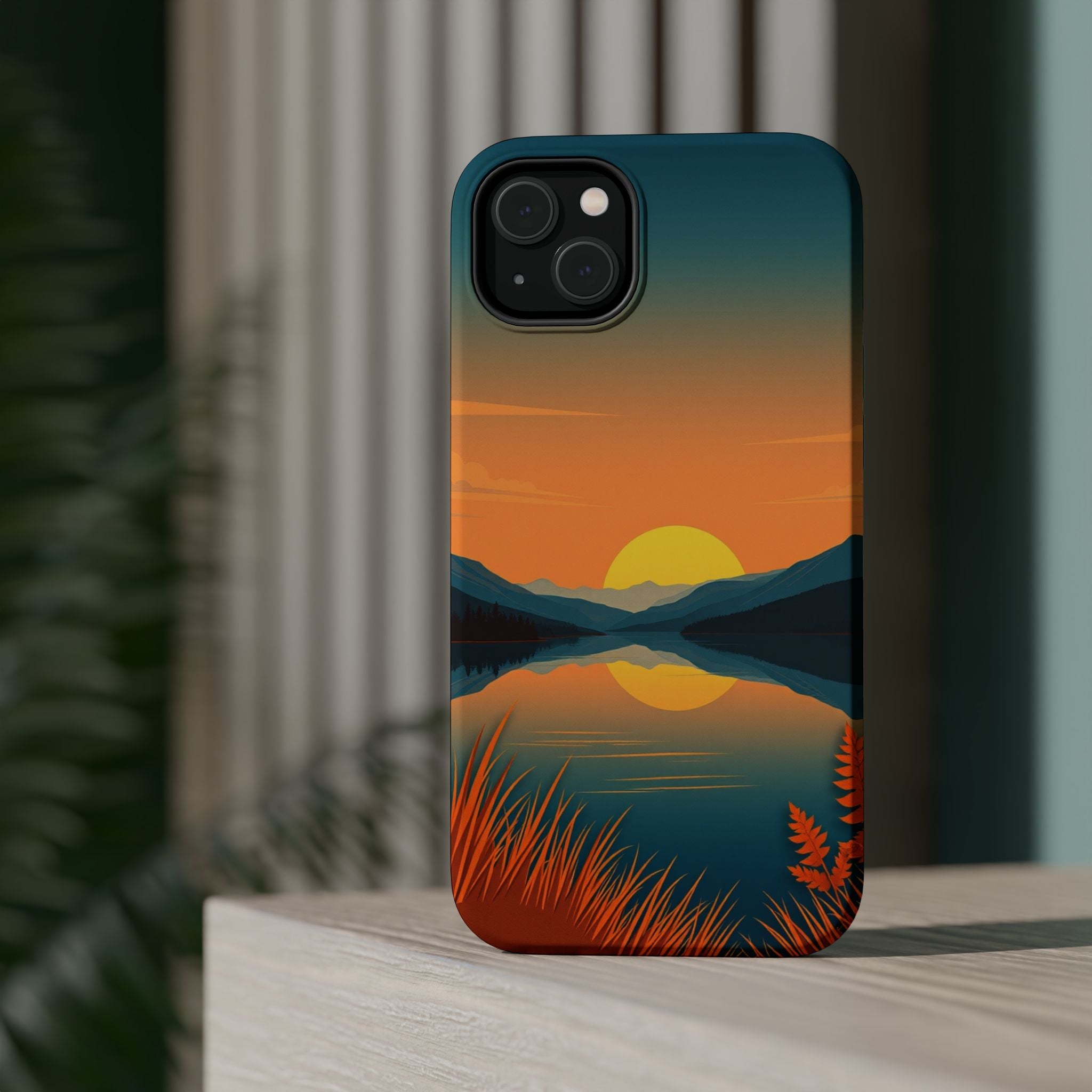 iPhone Lake at Twilight Cinematic Art Slim Everyday Designer Case · iPhone Case