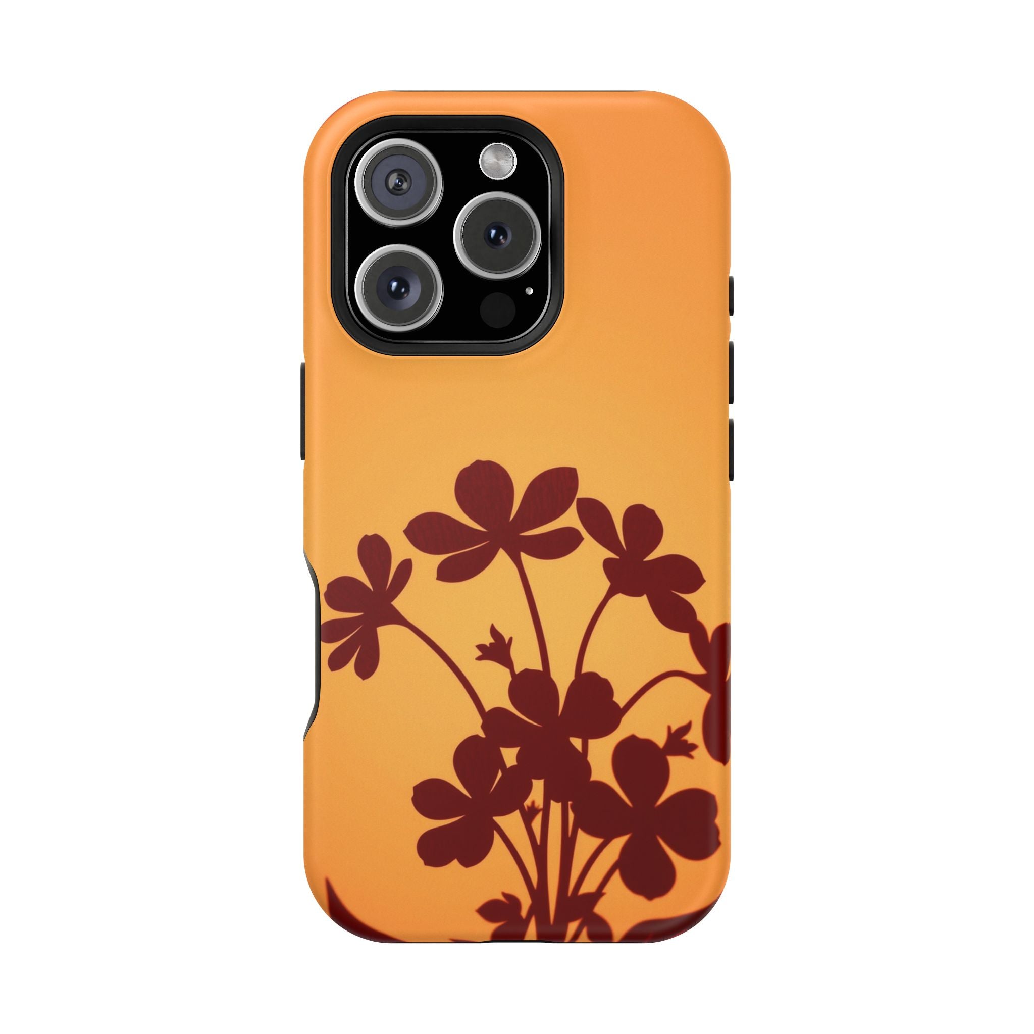 iPhone Floral Silhouette Electric Art Slim Everyday Designer Case · iPhone Case
