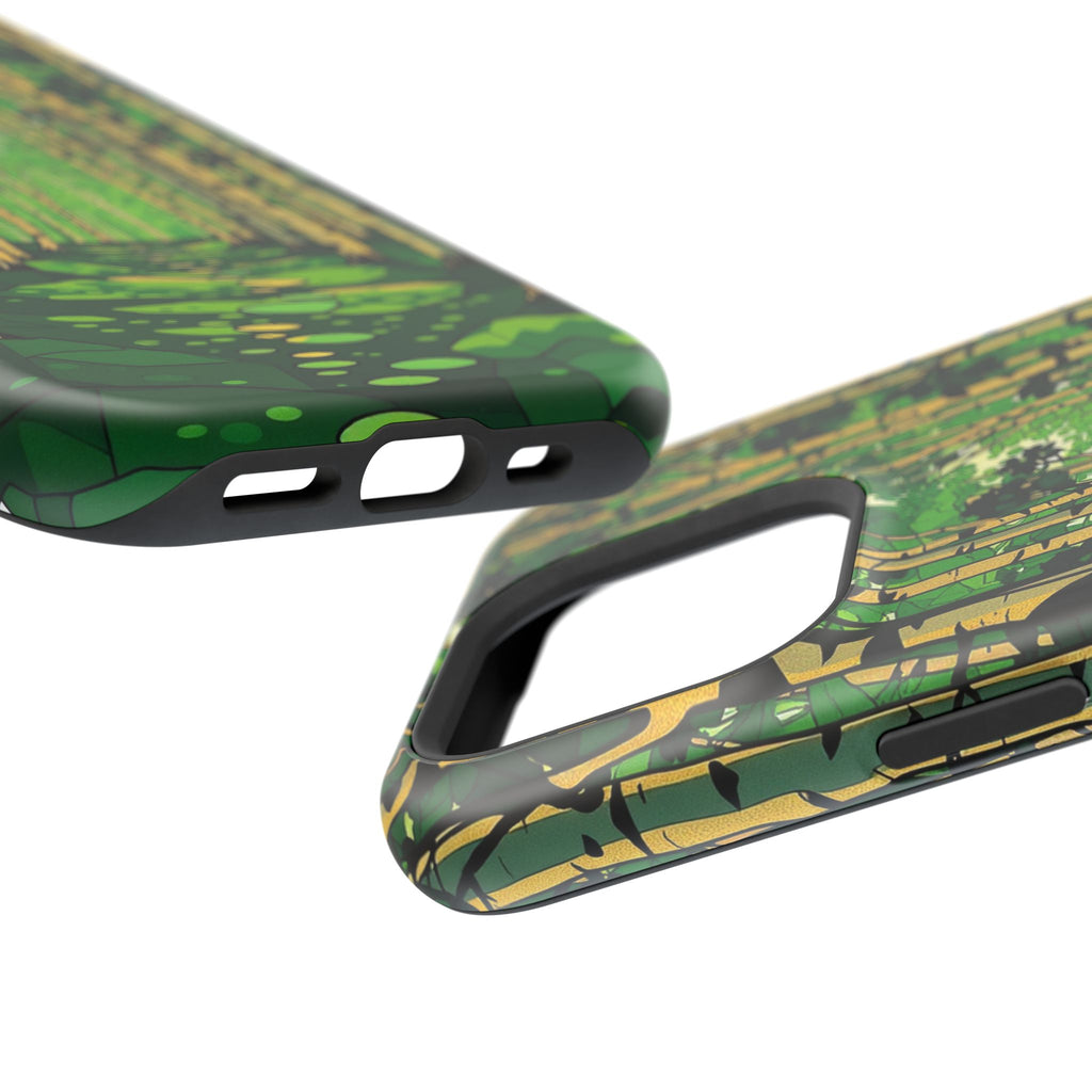 iPhone Emerald Green And Gold Birch Grove Slim iPhone Everyday Designer · iPhone
