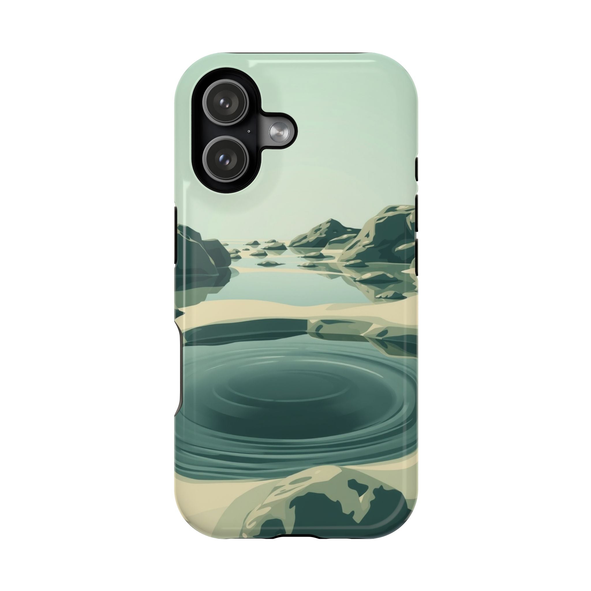 iPhone Radiant Tidal Pool Design Bold Modern Everyday Snap Case · iPhone Case