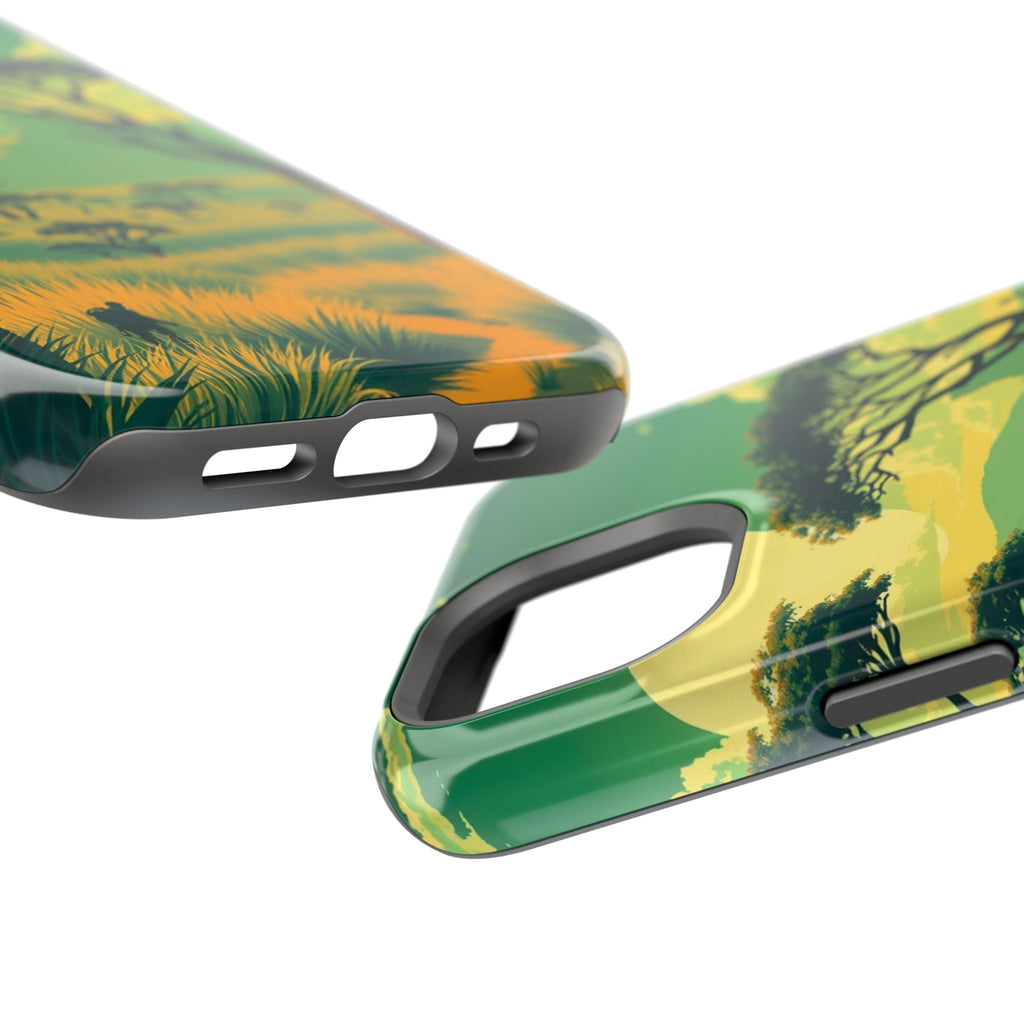 iPhone Savanna Horizon Pixel Art -Bit Slim Everyday Designer Case · iPhone Case
