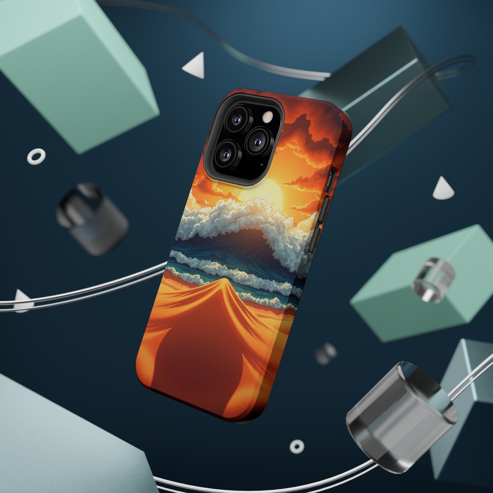 iPhone Storm at Sea Holographic Iridescent Slim iPhone Everyday · iPhone Case