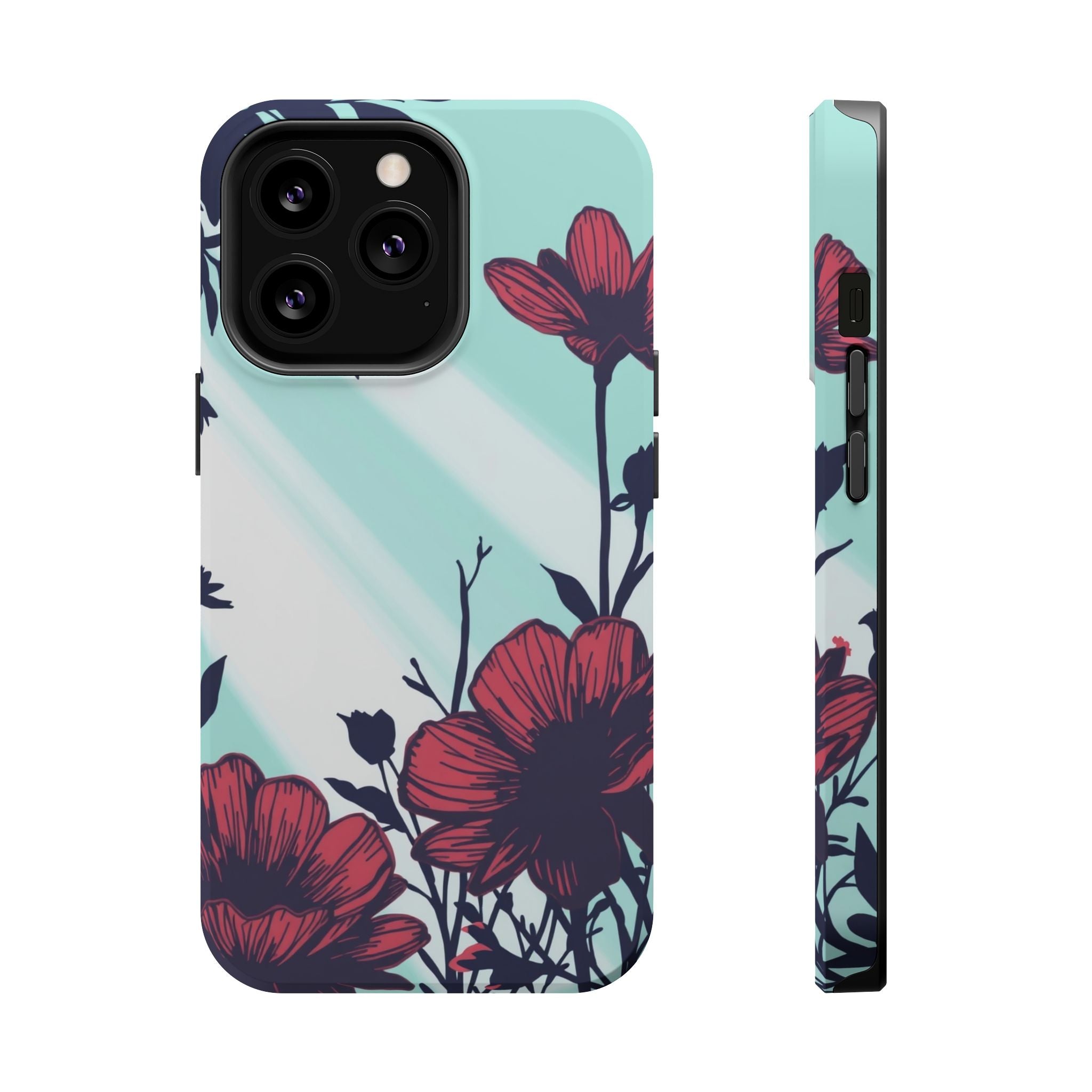 iPhone Floral Silhouette Cinematic Art Slim Everyday Designer Case · iPhone Case