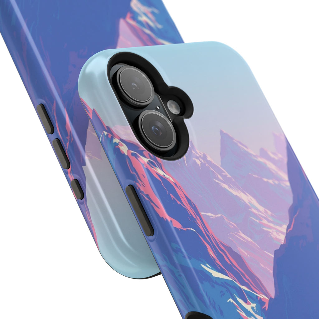 iPhone Cyan And Magenta Tundra Expanse Slim Everyday Designer Case · iPhone Case