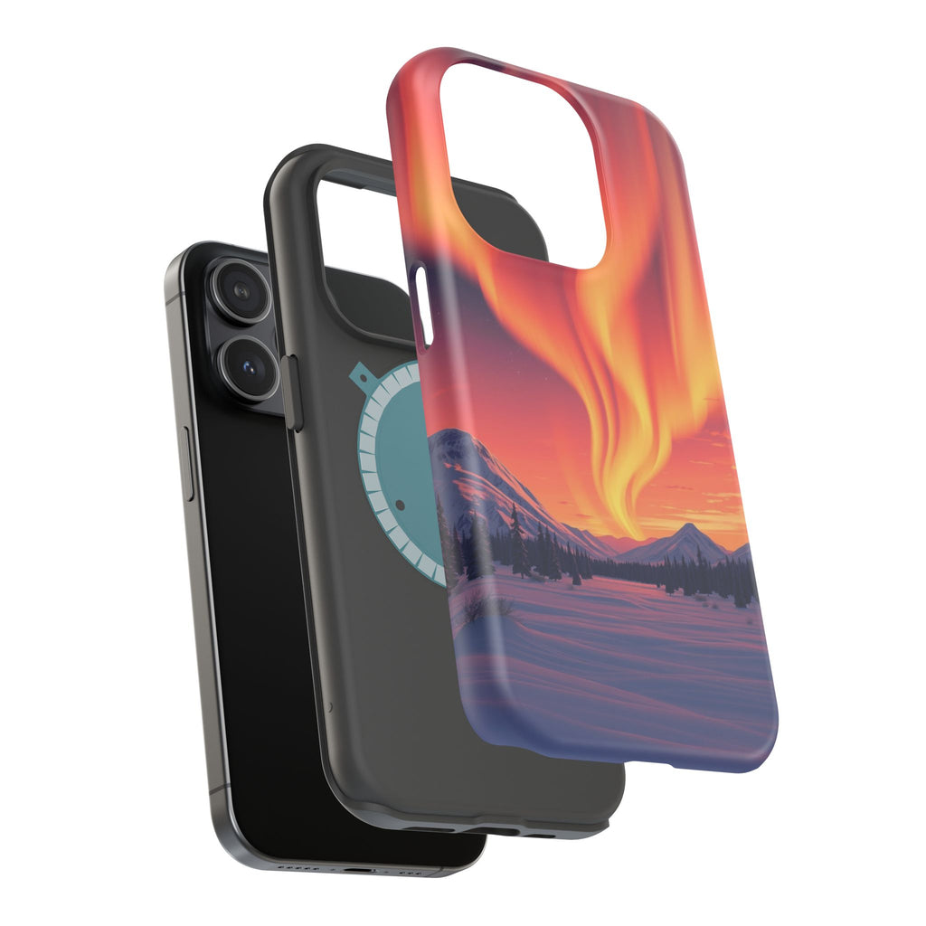 iPhone Sunset Amber And Peach Northern Lights Slim iPhone Everyday · iPhone Case