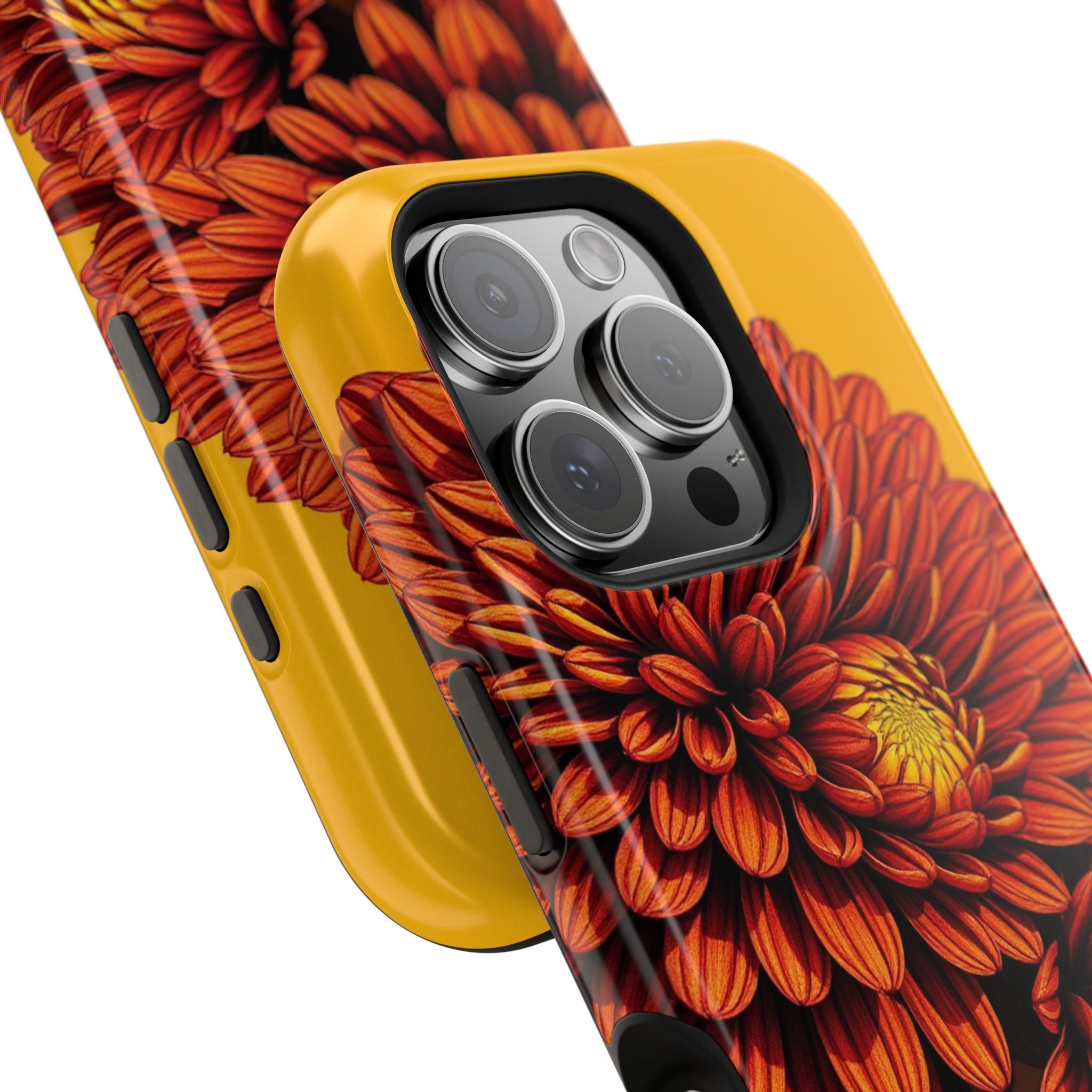 iPhone Mustard And Rust Ranunculus Stack Slim Everyday iPhone 14 · iPhone Case