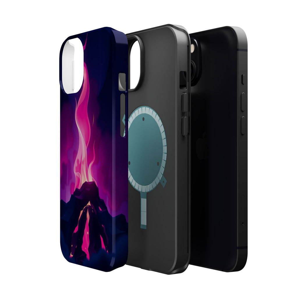 iPhone Cyan And Magenta Wildfire Glow Slim Everyday Designer Case · iPhone Case