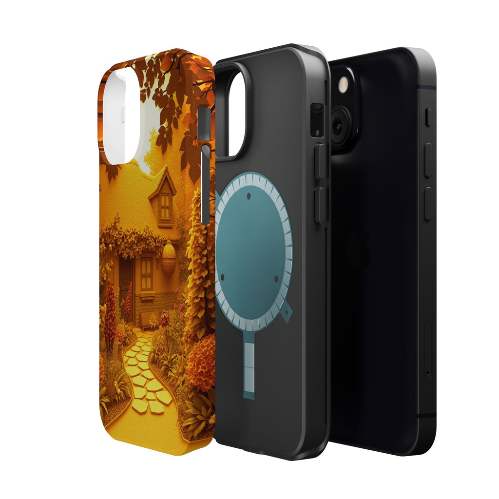 iPhone Vibrant Cottage Garden Design Slim Everyday Designer Case · iPhone Case
