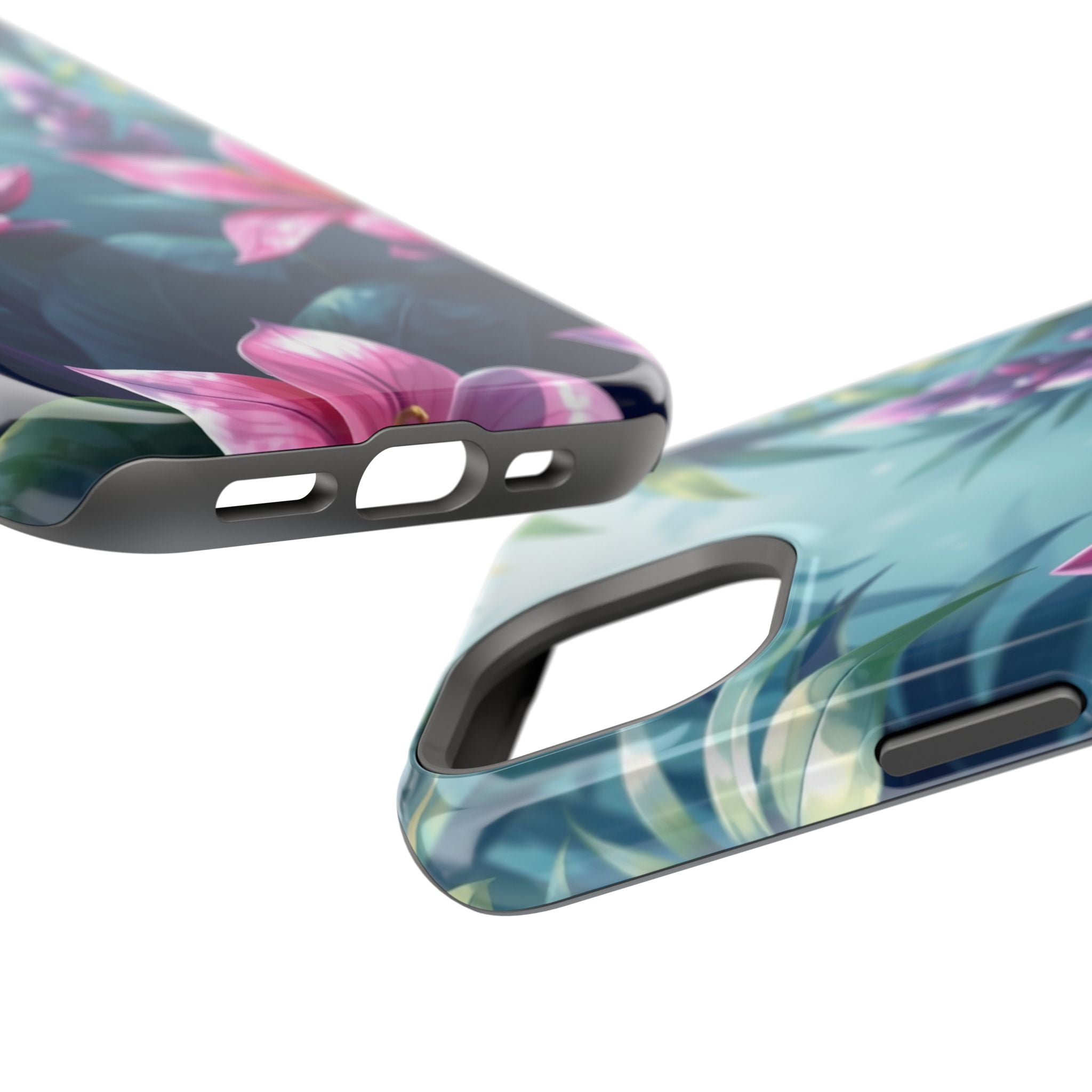 iPhone Indigo And Violet Jungle Floral Slim Everyday Designer Case · iPhone Case