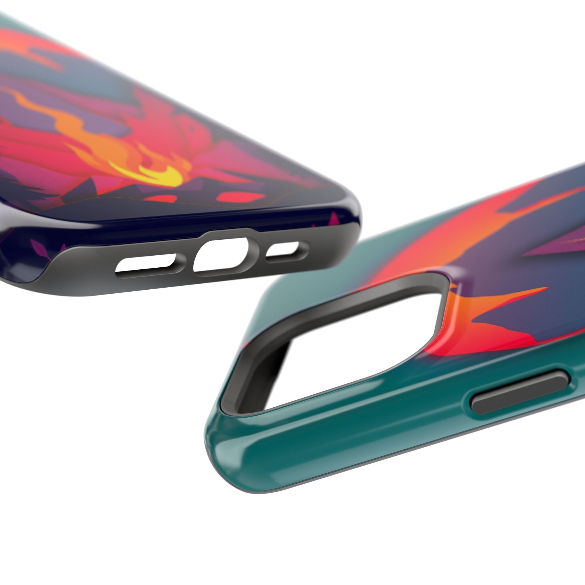 iPhone Cyan And Magenta Wildfire Glow Slim Everyday iPhone 12 Designer · iPhone