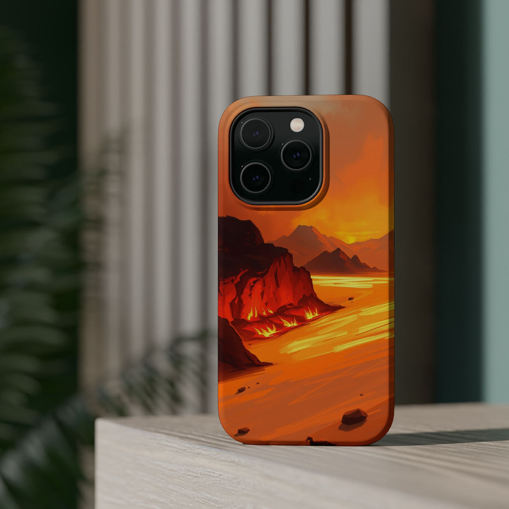 iPhone Burnt Orange And Sand Wildfire Glow Slim iPhone Everyday · iPhone Case