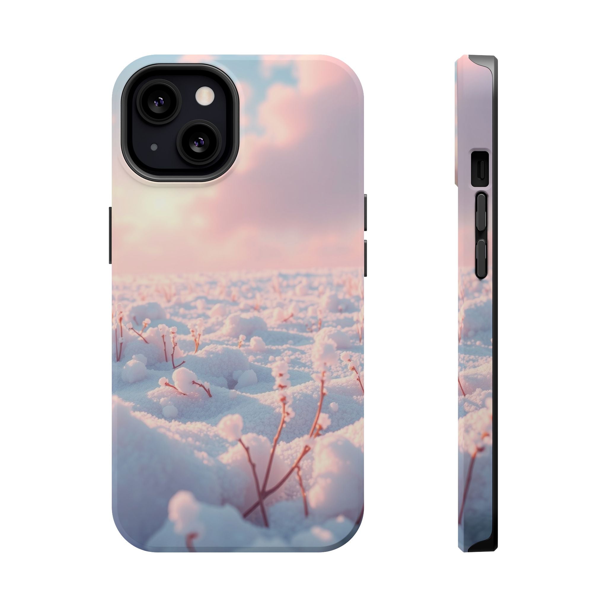 iPhone Snow Field Enchanted Art 13 Bold Modern Everyday Snap Case · iPhone Case
