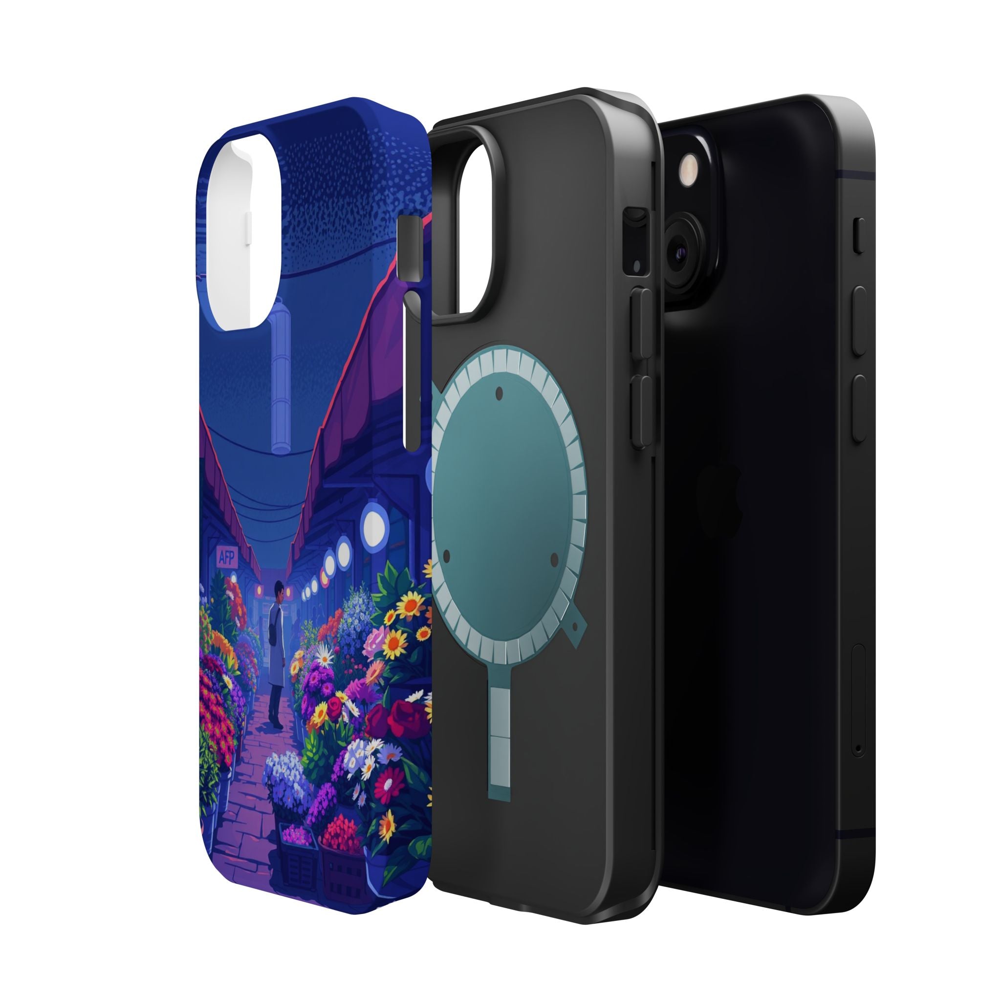 iPhone Flower Market Electric Art Bold Modern Everyday Snap Case · iPhone Case
