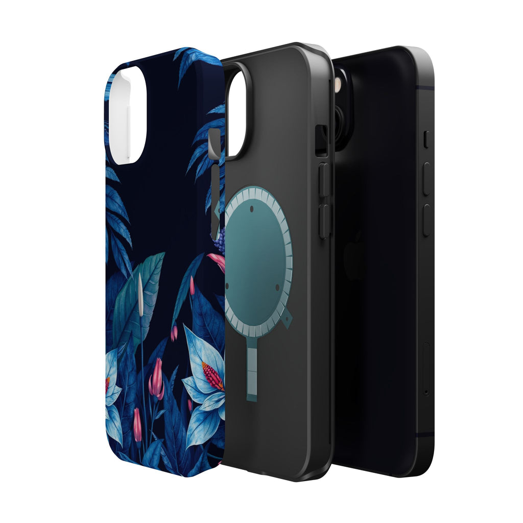 iPhone Serene Jungle Floral Design Clean Minimal Snap Cas Slim Snap Case · iPhon