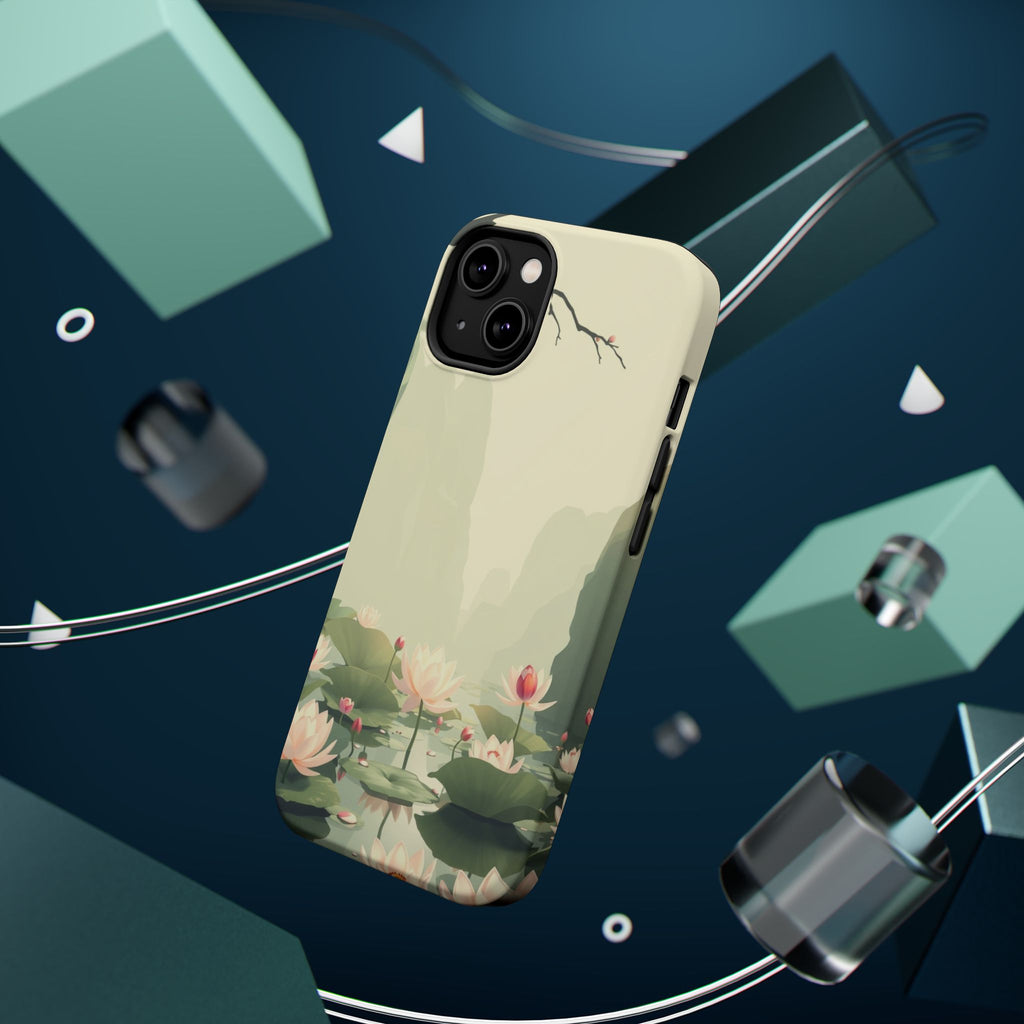 iPhone Lotus Pond Dreamy Design Slim Everyday Designer Case Galaxy · iPhone Case
