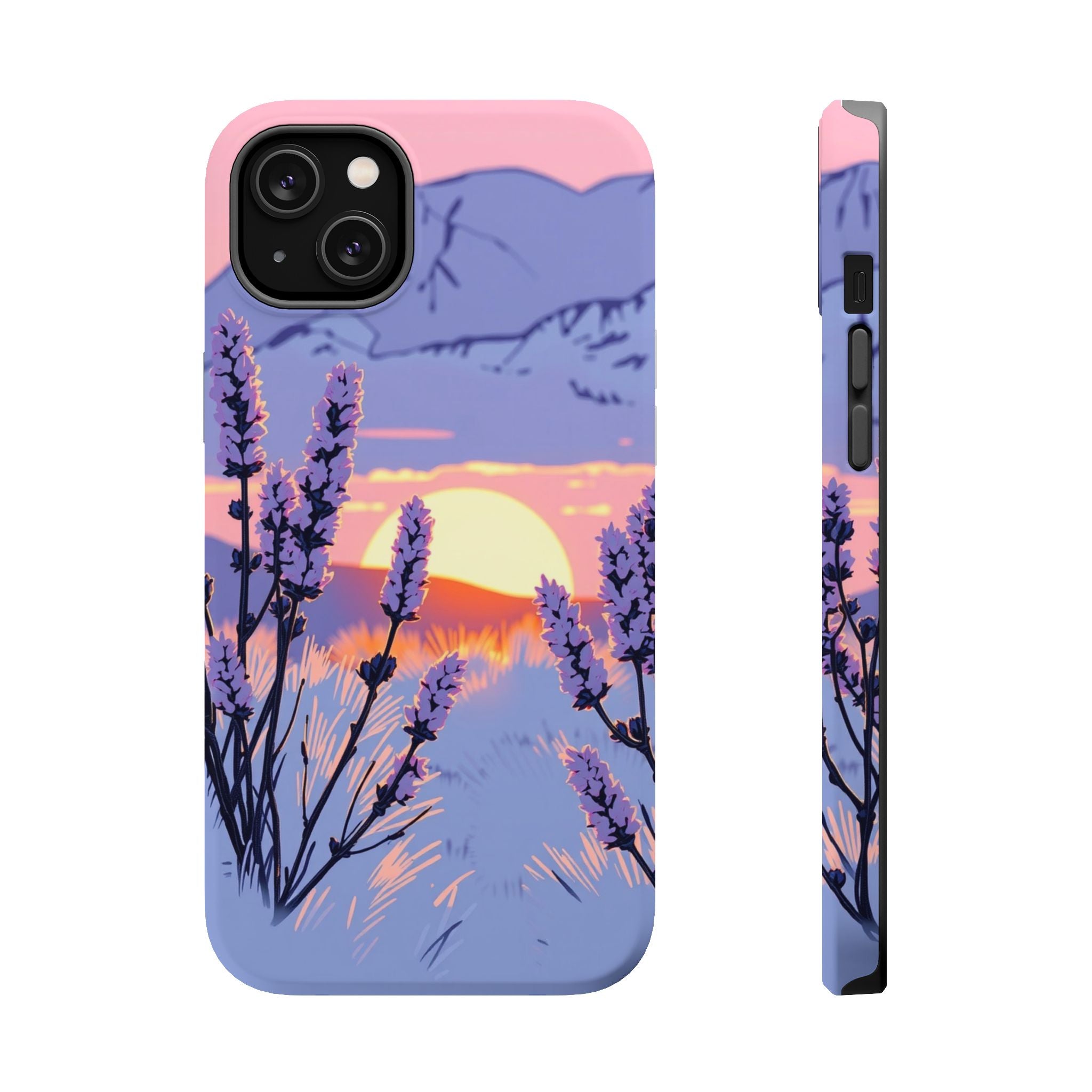 iPhone Mesa Sunset Hand-Drawn Sketch Slim Everyday Designer Case · iPhone Case