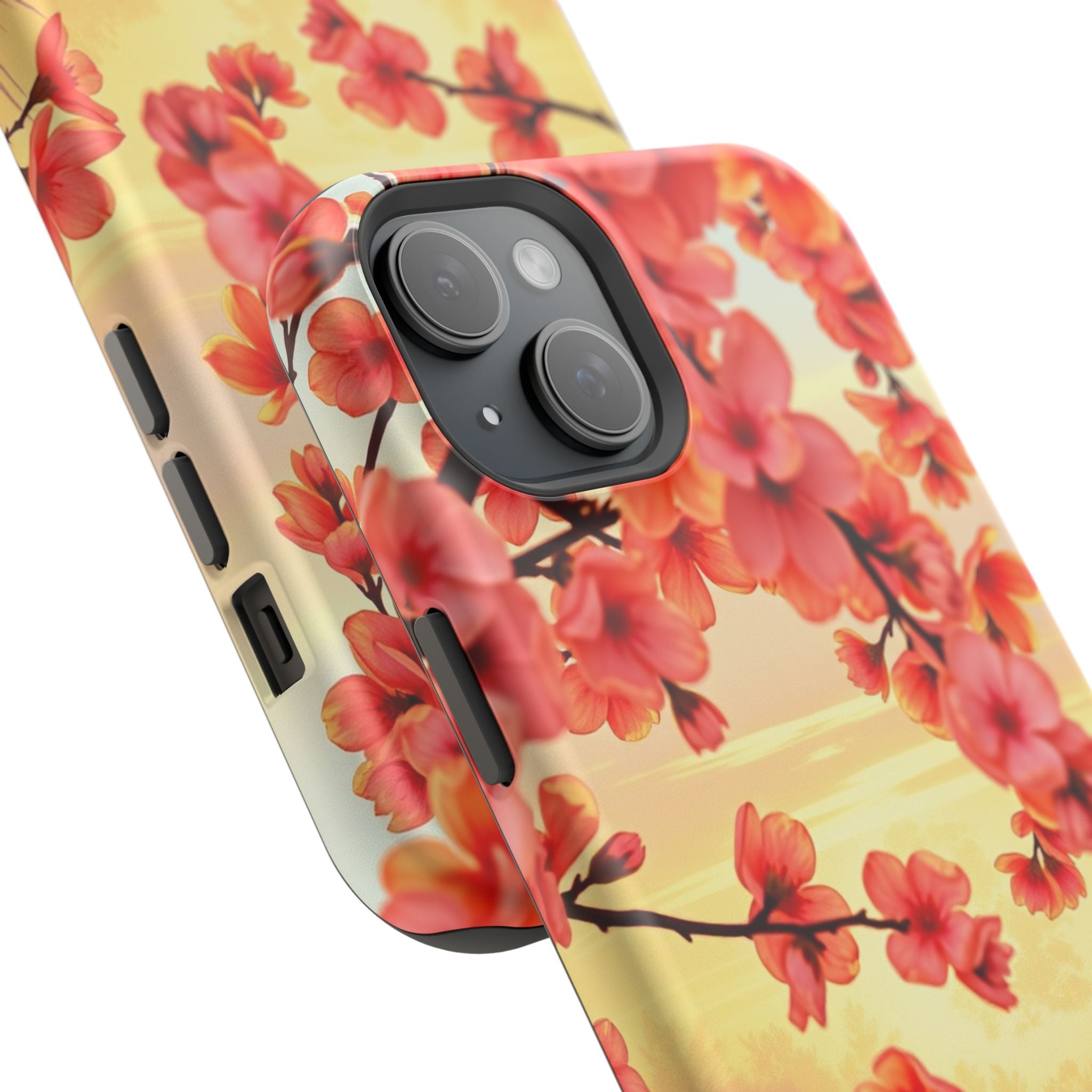 iPhone Sunset Amber And Peach Blossom Trail Slim Snap Cas Carry Case · iPhone Ca