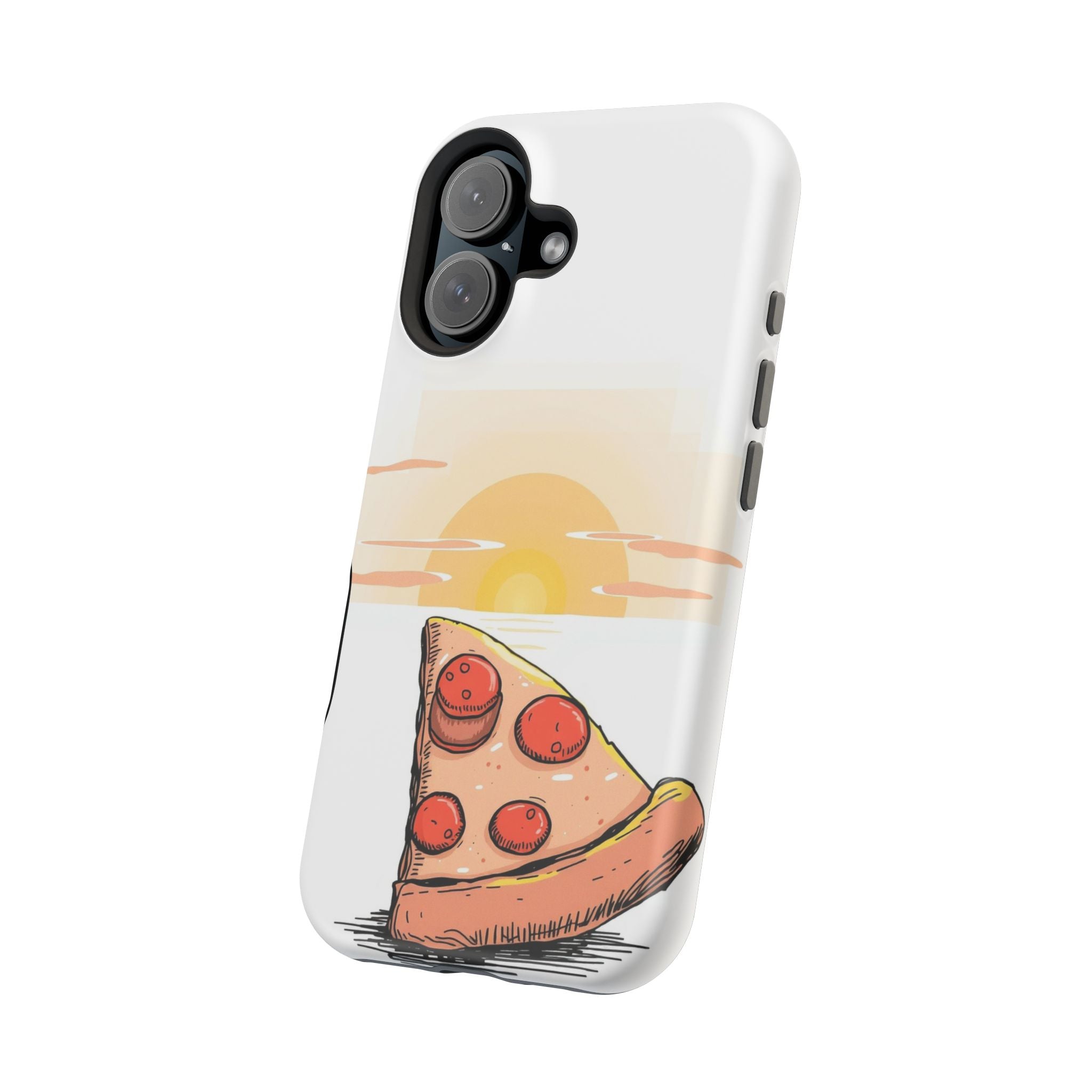 iPhone Earthy Pizza Slice Sunset Design Slim Everyday Designer Case · iPhone Cas