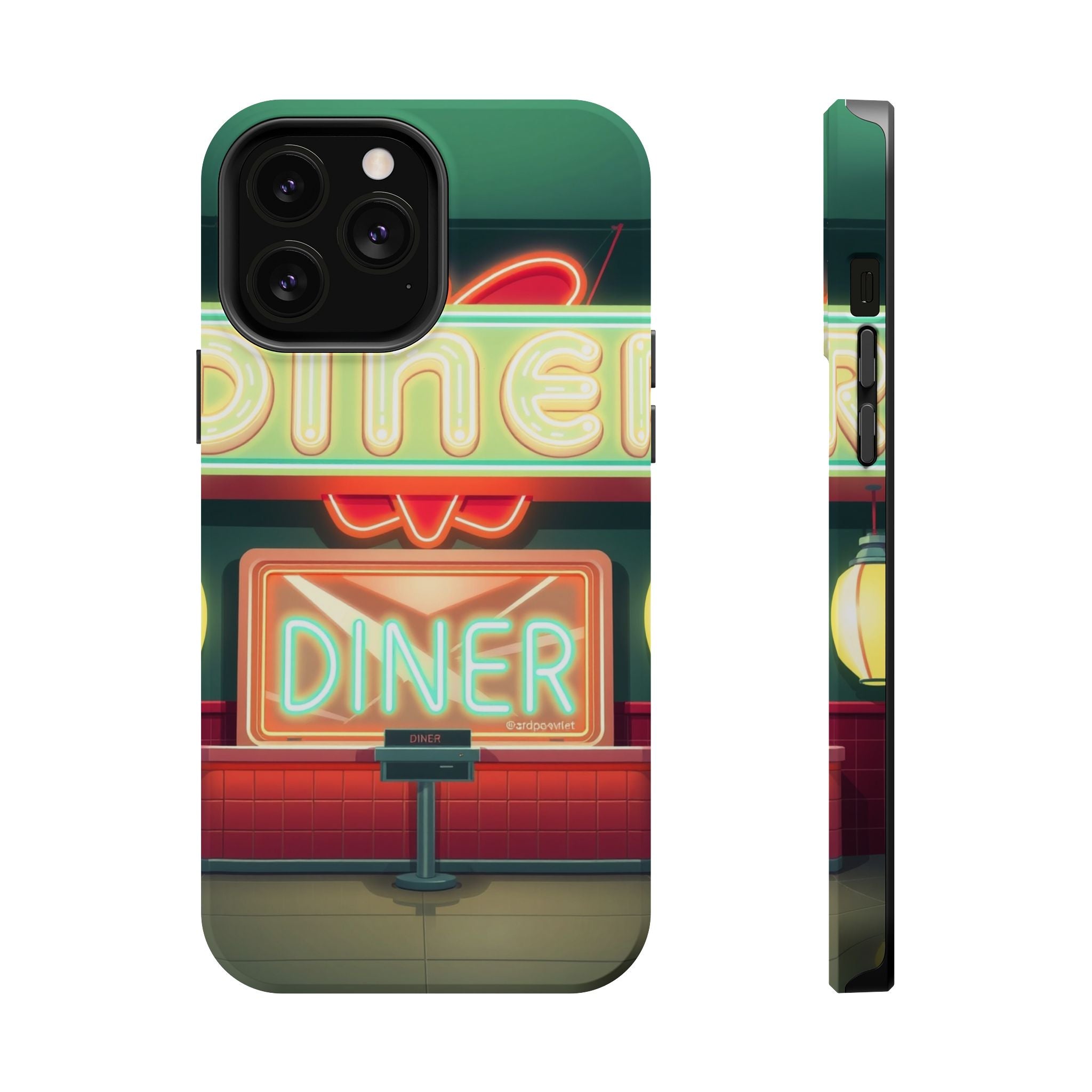 iPhone Neon Diner Sign Mystic Art Bold Modern Everyday Snap Case · iPhone Case