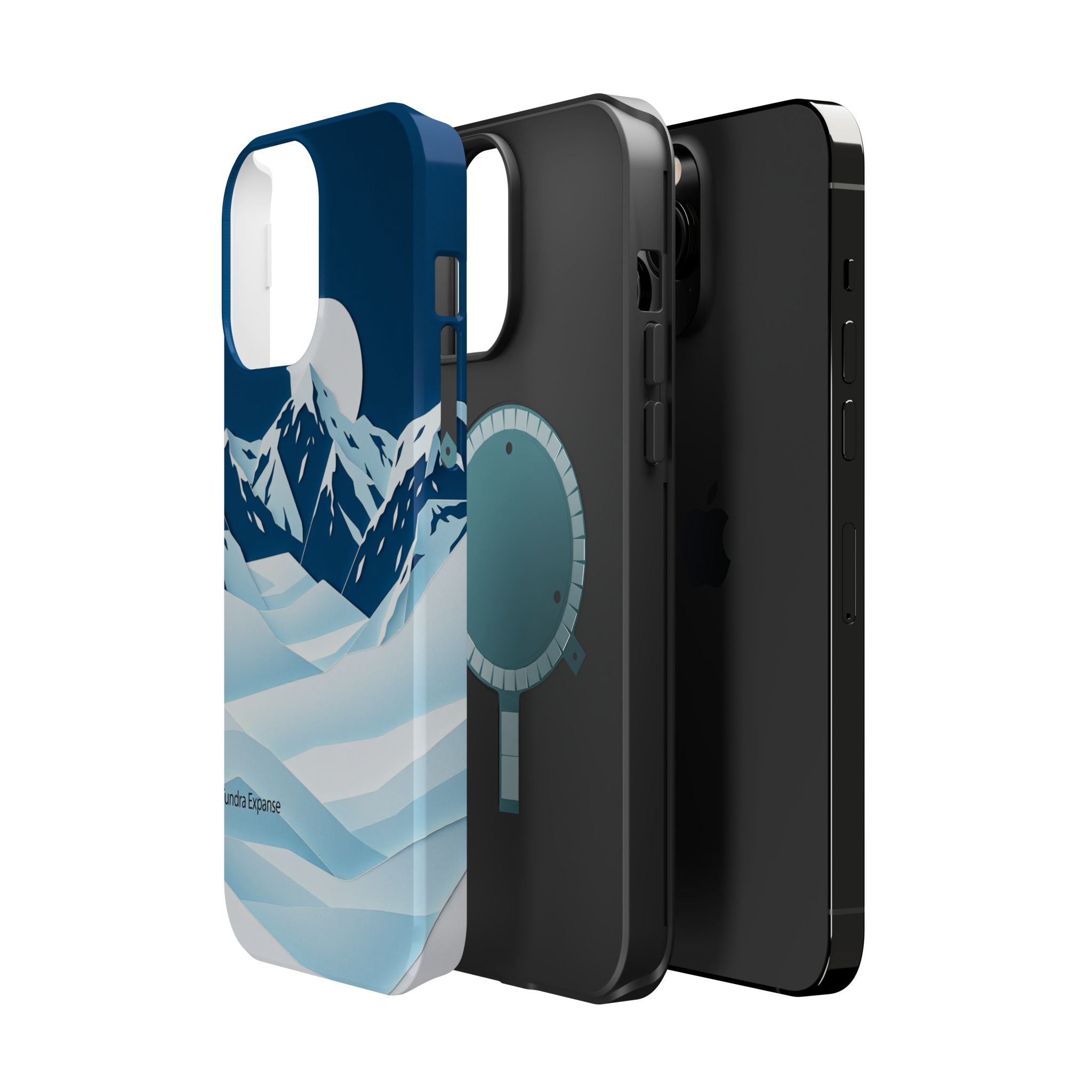 iPhone Midnight Blue And Silver Tundra Expanse Clean iPhone 12 Minimal · iPhone