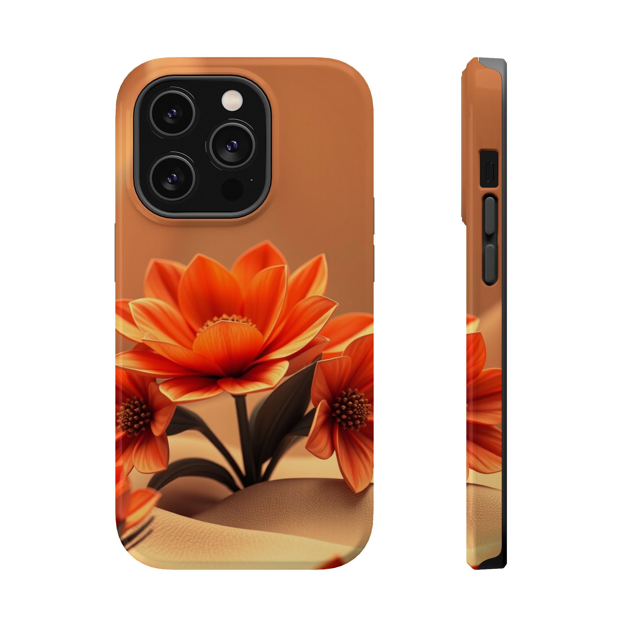 iPhone Floral Geometric 3D Digital Bold Modern Everyday Snap Case · iPhone Case