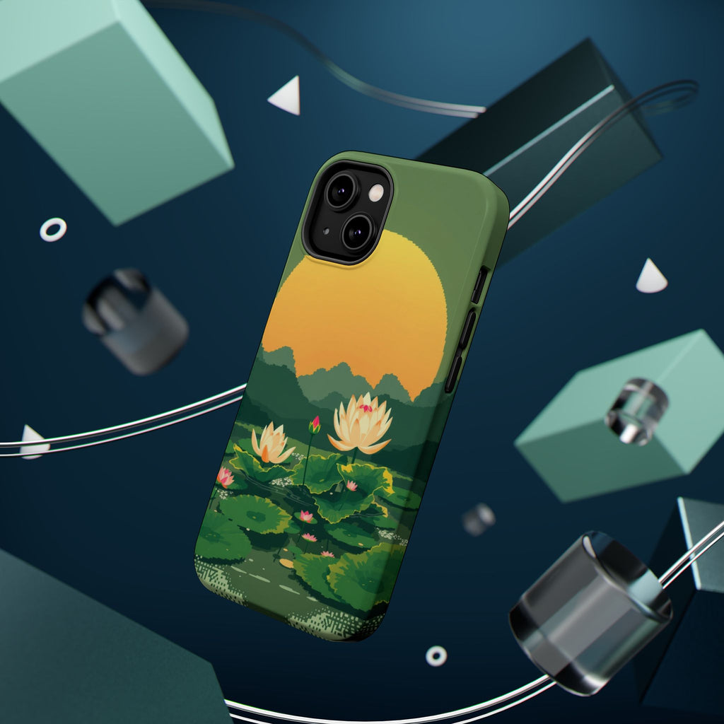 iPhone Lotus Pond Enchanted Art Slim Everyday Designer Case · iPhone Case