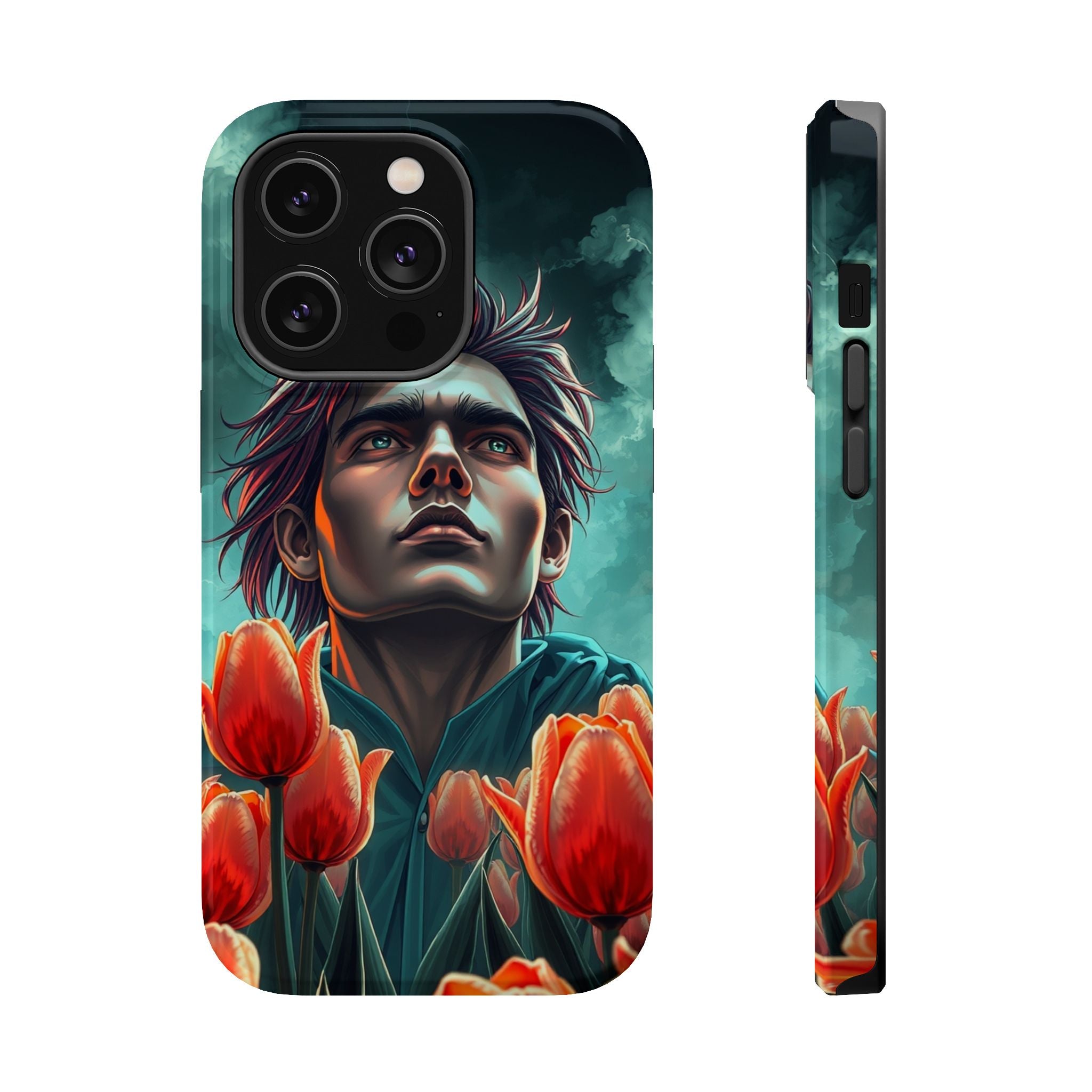 iPhone Tulip Row Electric Art Slim Everyday Designer Case · iPhone Case