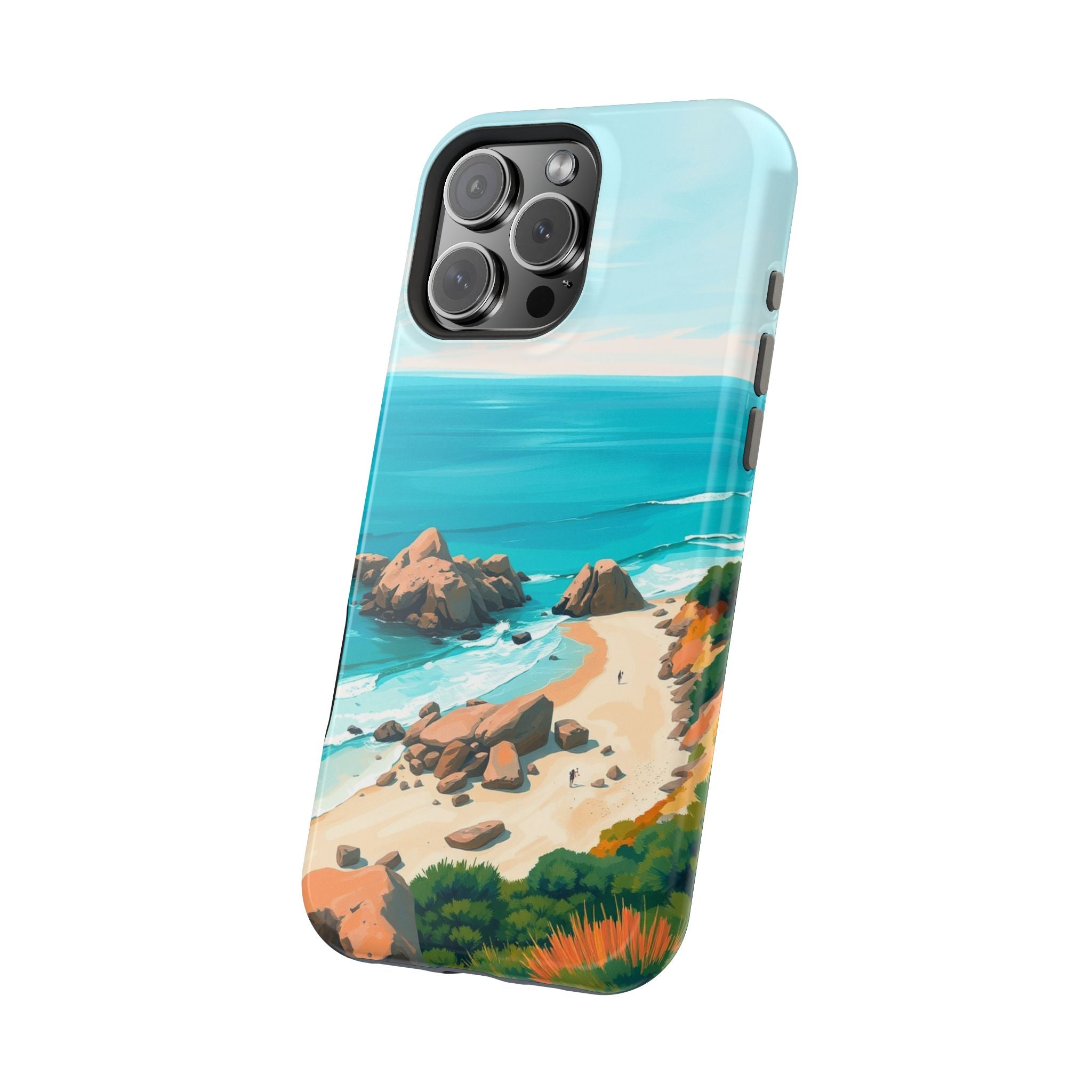 iPhone Pebble Beach Cinematic Art Bold Modern Everyday Snap Case · iPhone Case